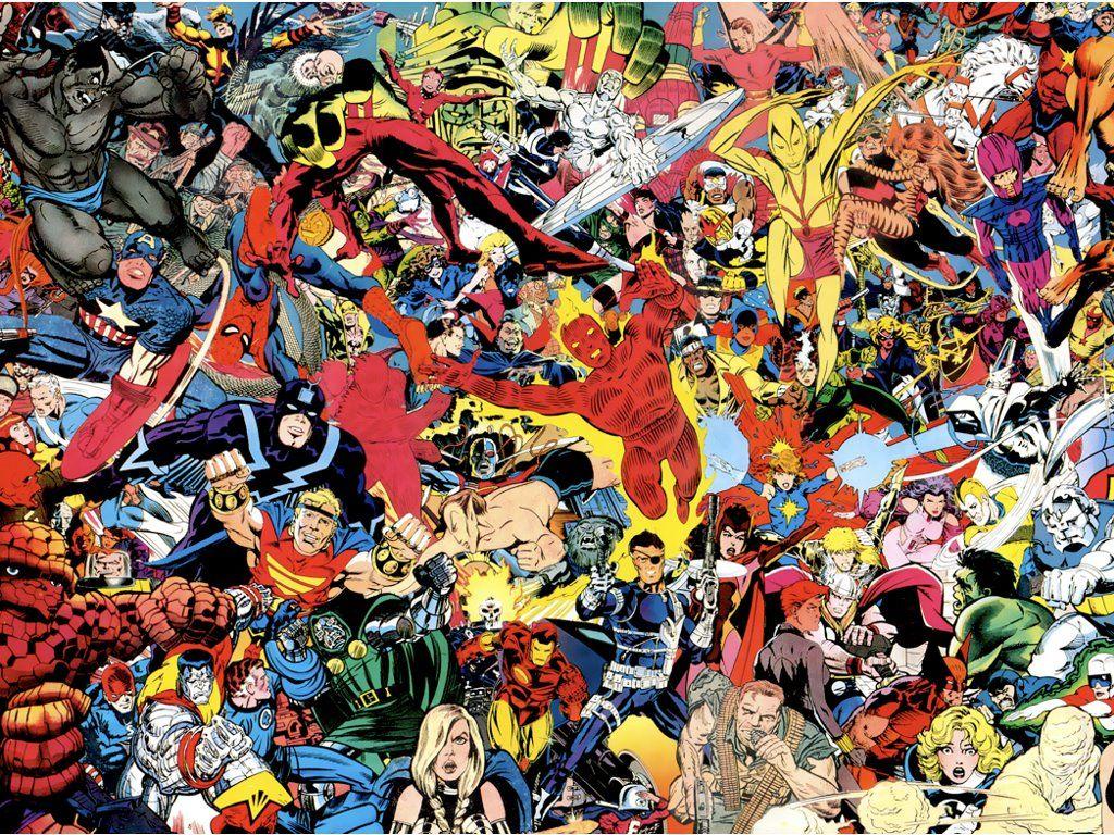1024x768 My Free Wallpaper Wallpaper : Classic Marvel