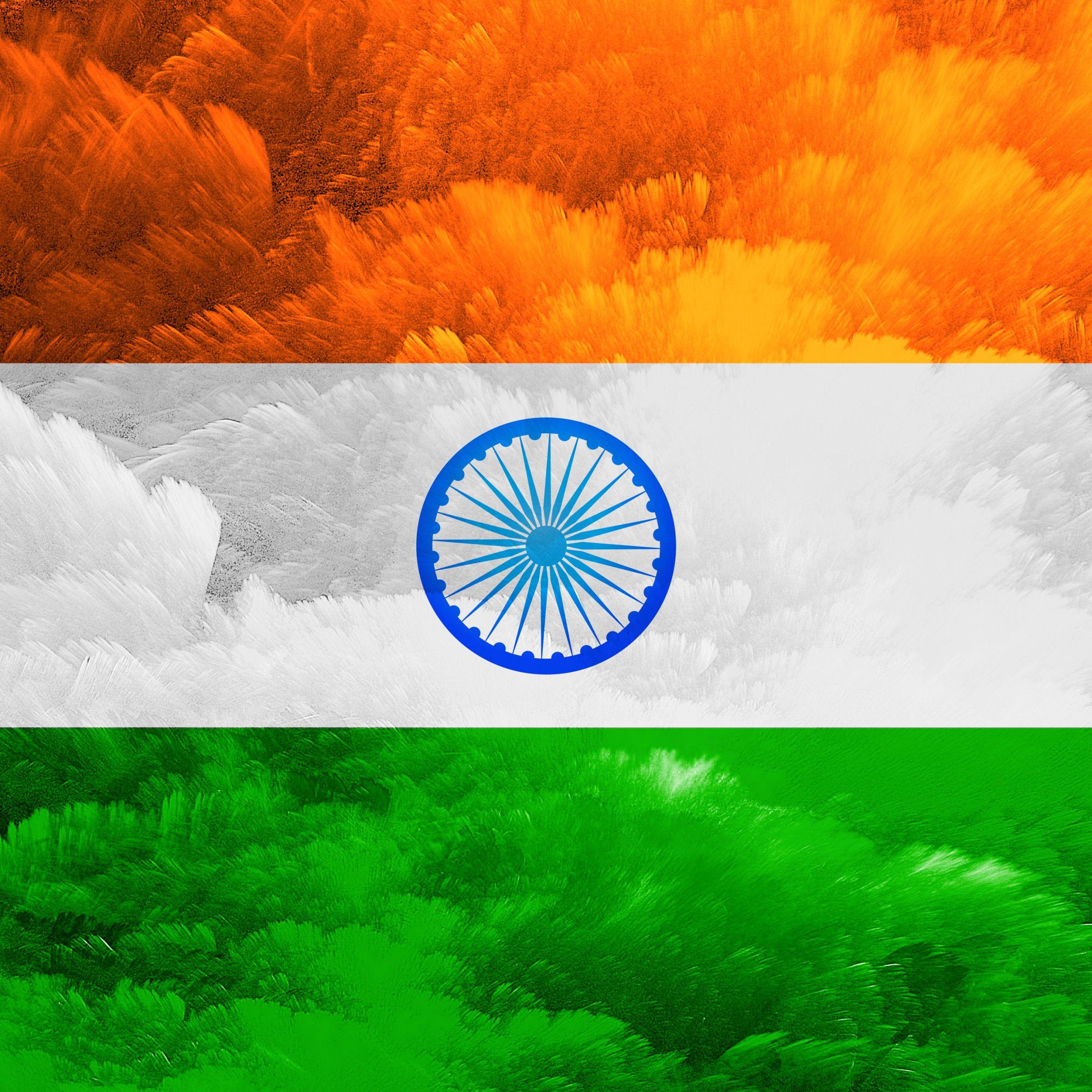 2560x2560 Indian Flag 4K Wallpaper, Tricolour Flag, National Flag, Flag of India, 5K, World