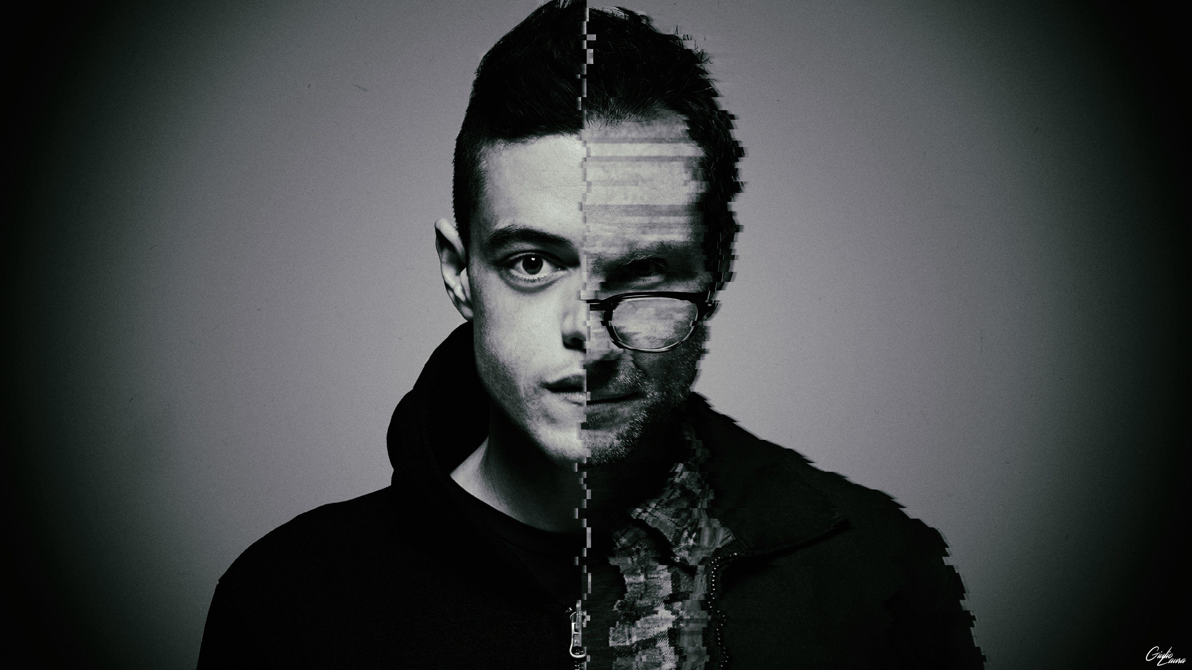 3840x2160 Mr Robot Glitch Art 4k 2048x1152 Resolution HD 4k Wallpaper, Image, Background, Photo and Picture