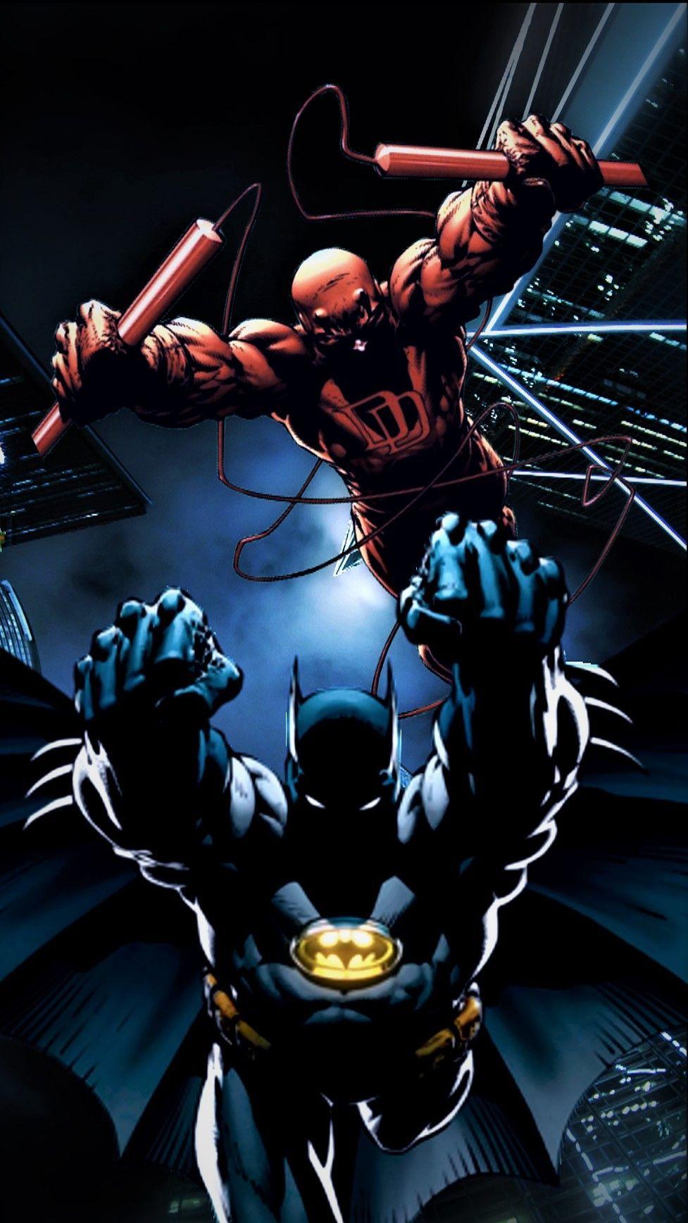 977x1737 Daredevil & Batman. Batman, Daredevil, Character wallpaper