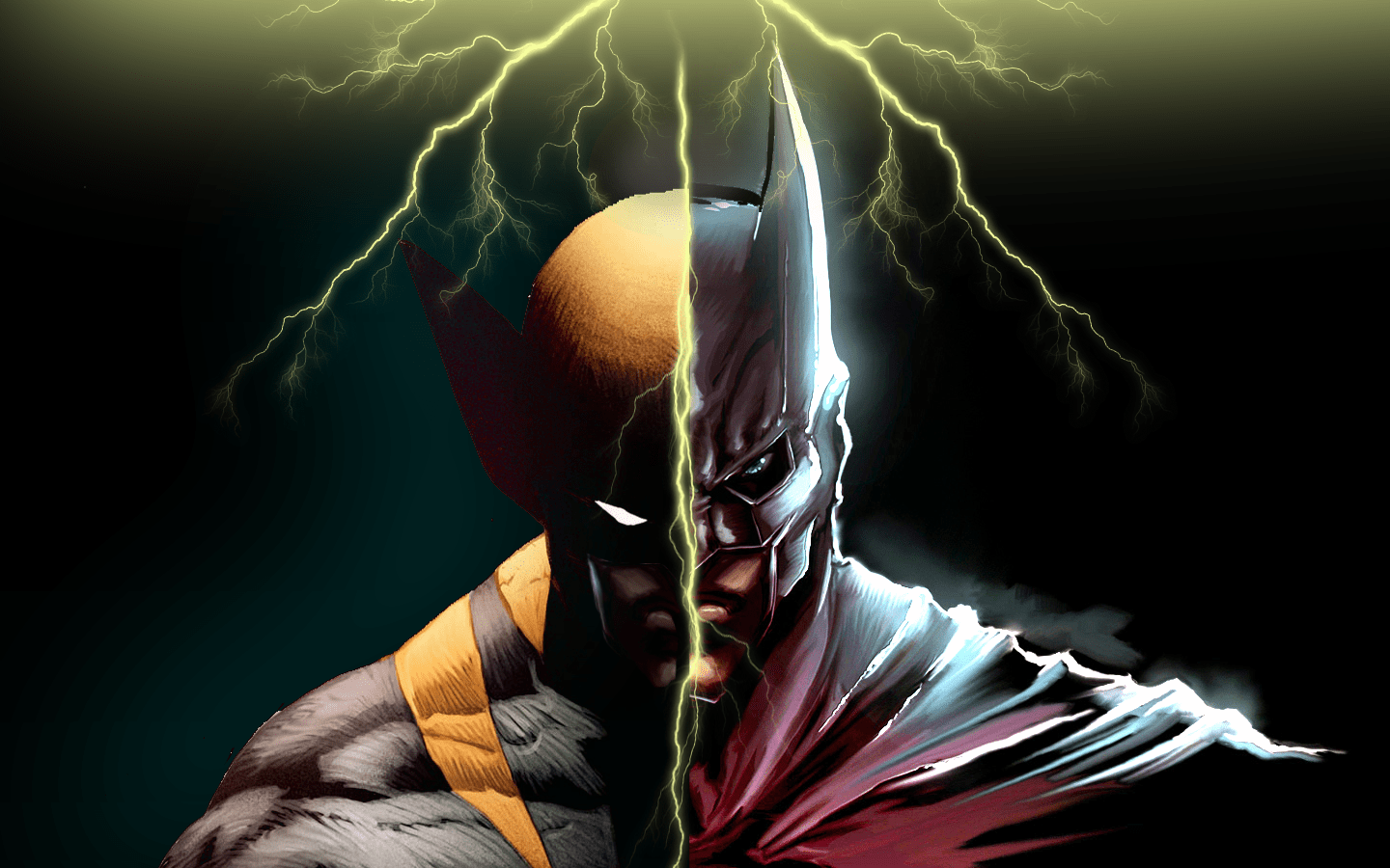 1440x900 Wolverine And Batman Vs Spider Man And Daredevil