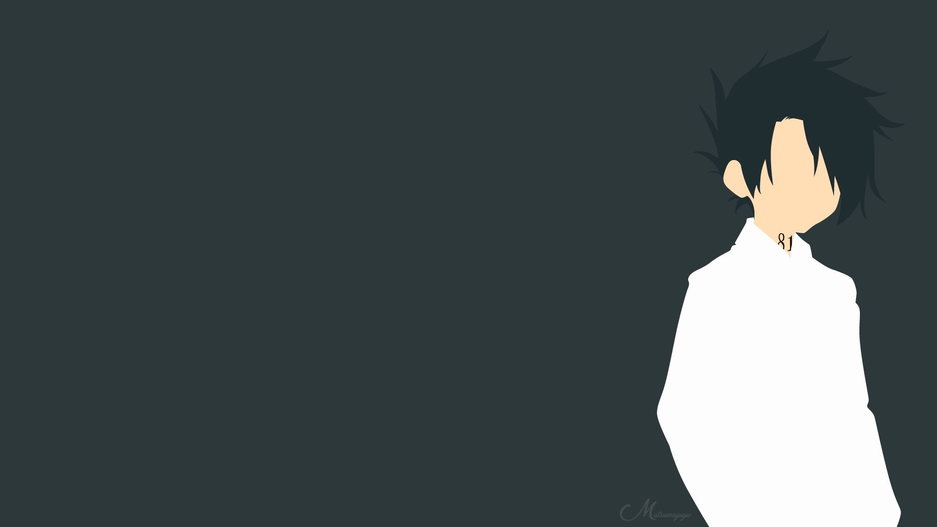 1920x1080 Ray The Promised Neverland Minimal Wallpaper, HD Minimalist 4K Wallpaper, Image, Photo and Background