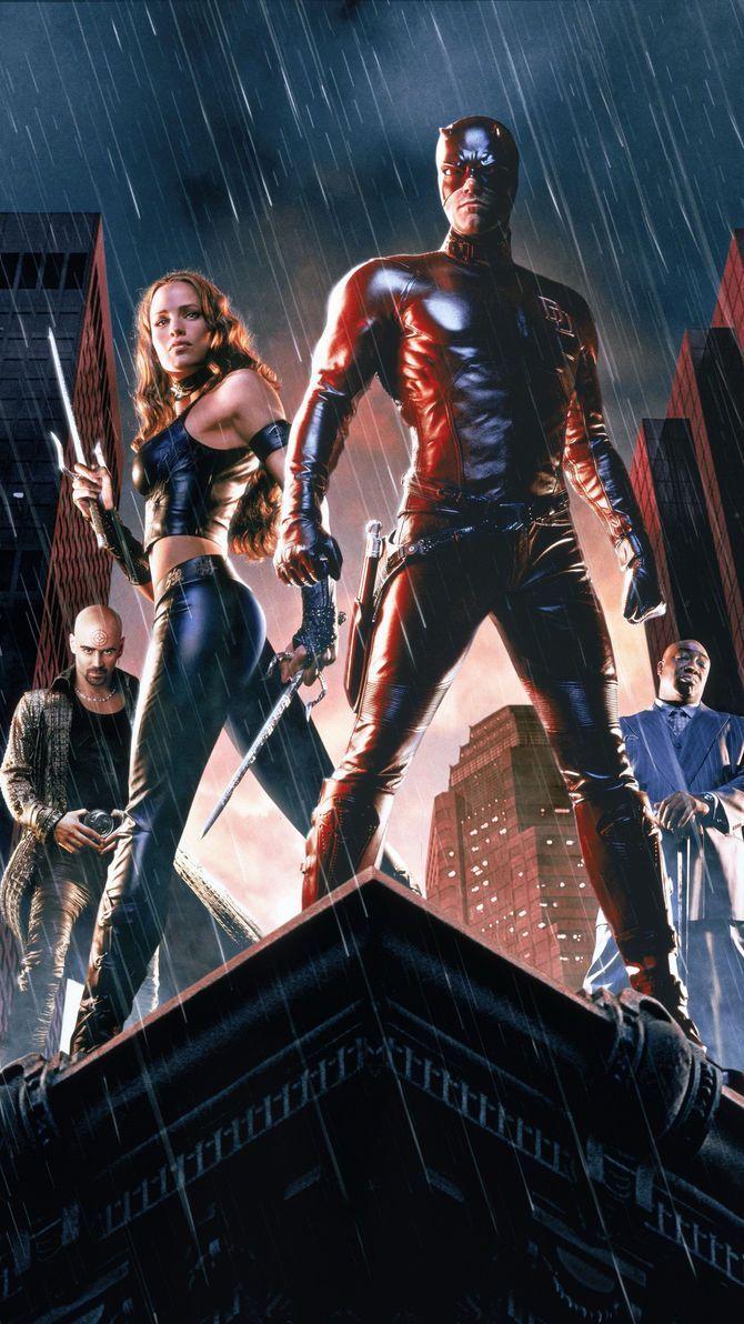 670x1192 Daredevil (2003) Phone Wallpaper. Moviemania. Daredevil, Jennifer garner daredevil, Batman and robin 1997
