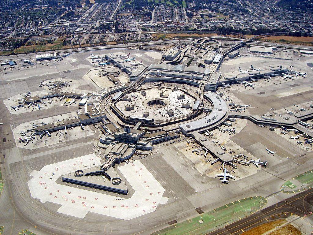 1024x768 SFO. Terminal complex, San Francisco