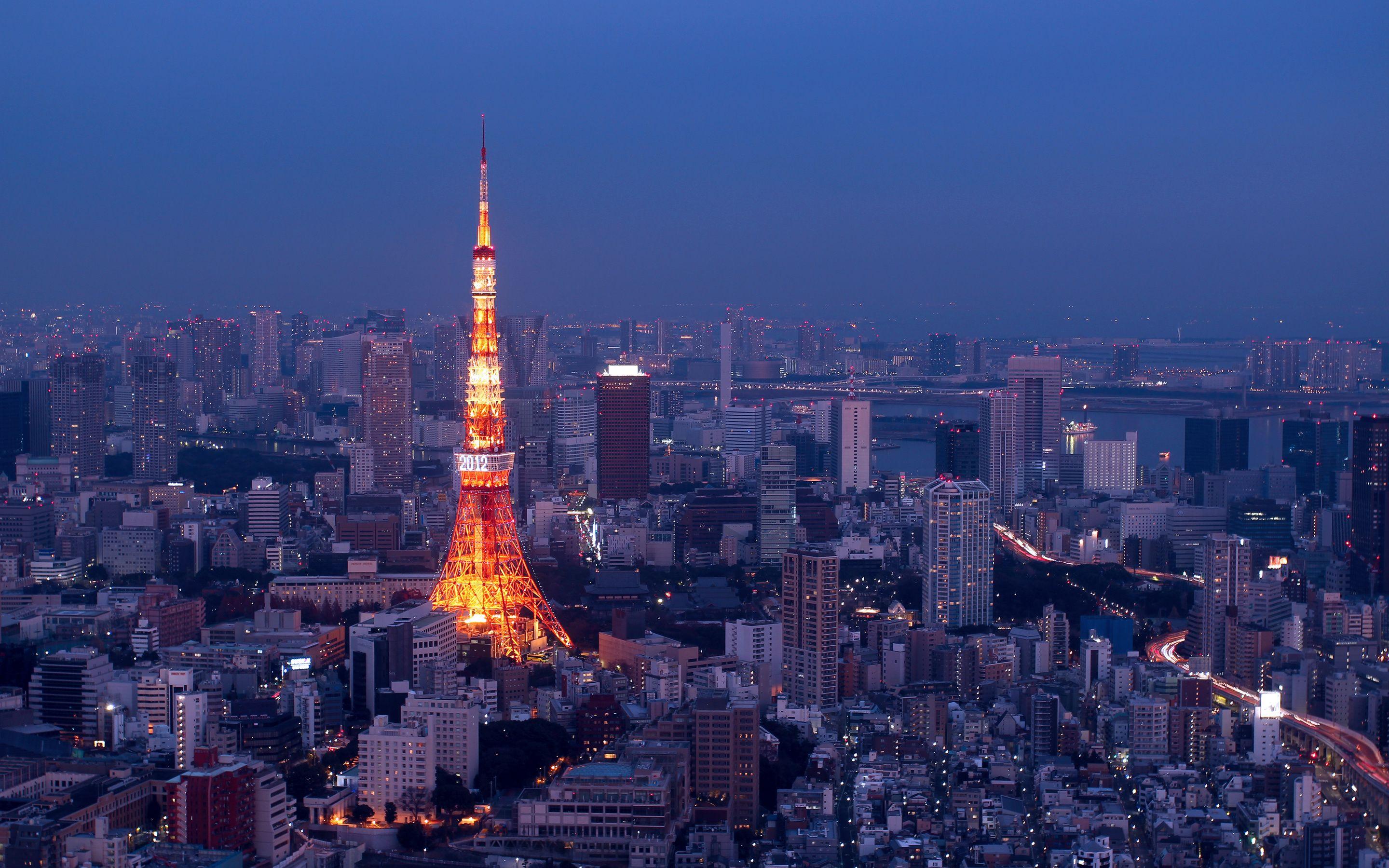 Building City Japan Night Tokyo Tower HD Travel Wallpapers | HD Wallpapers  | ID #71026