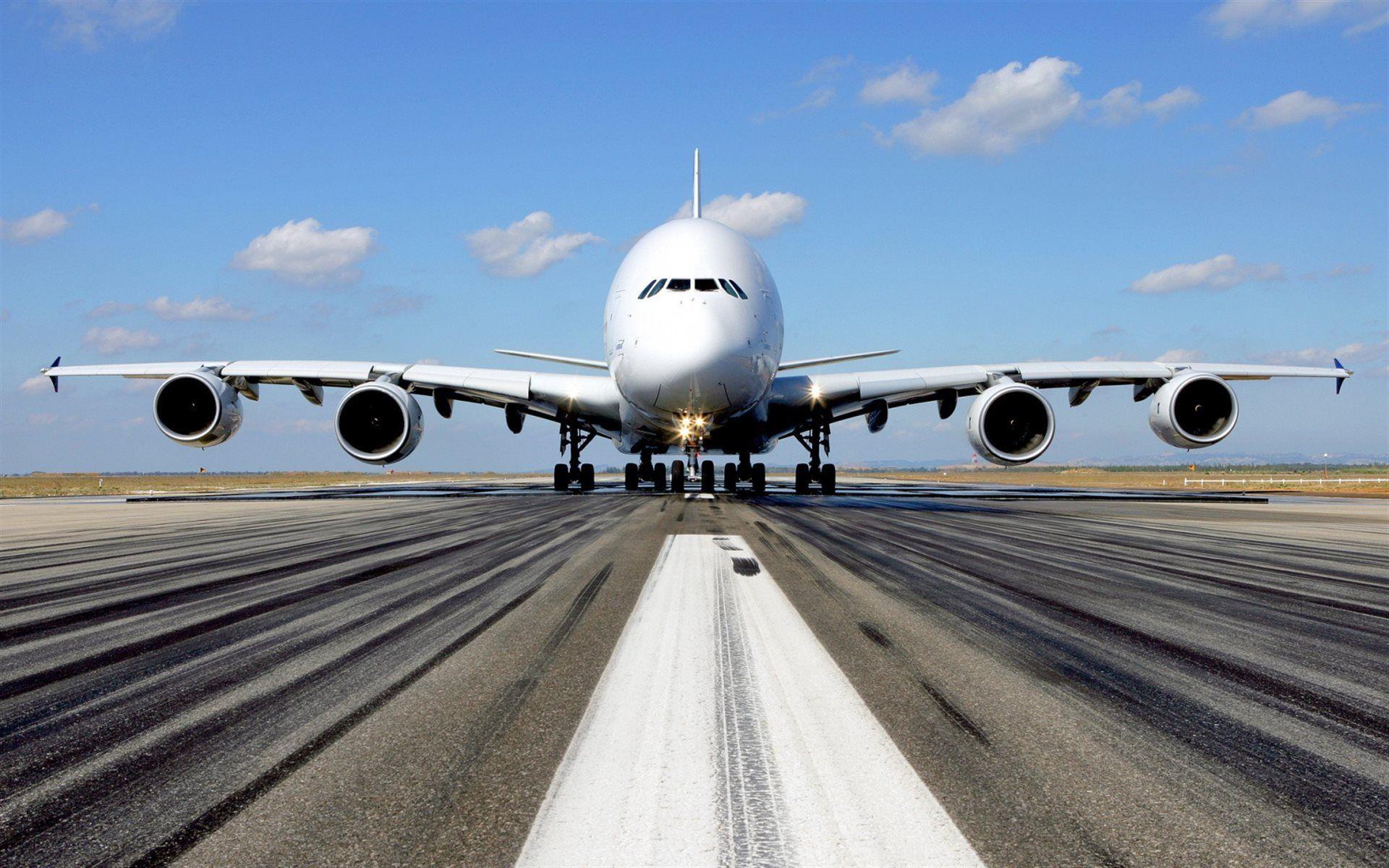 1920x1200 Download wallpaper Airbus A passenger airplane, airport, runway for desktop with resolution 1920x1200. High Quality HD picture wallpaper