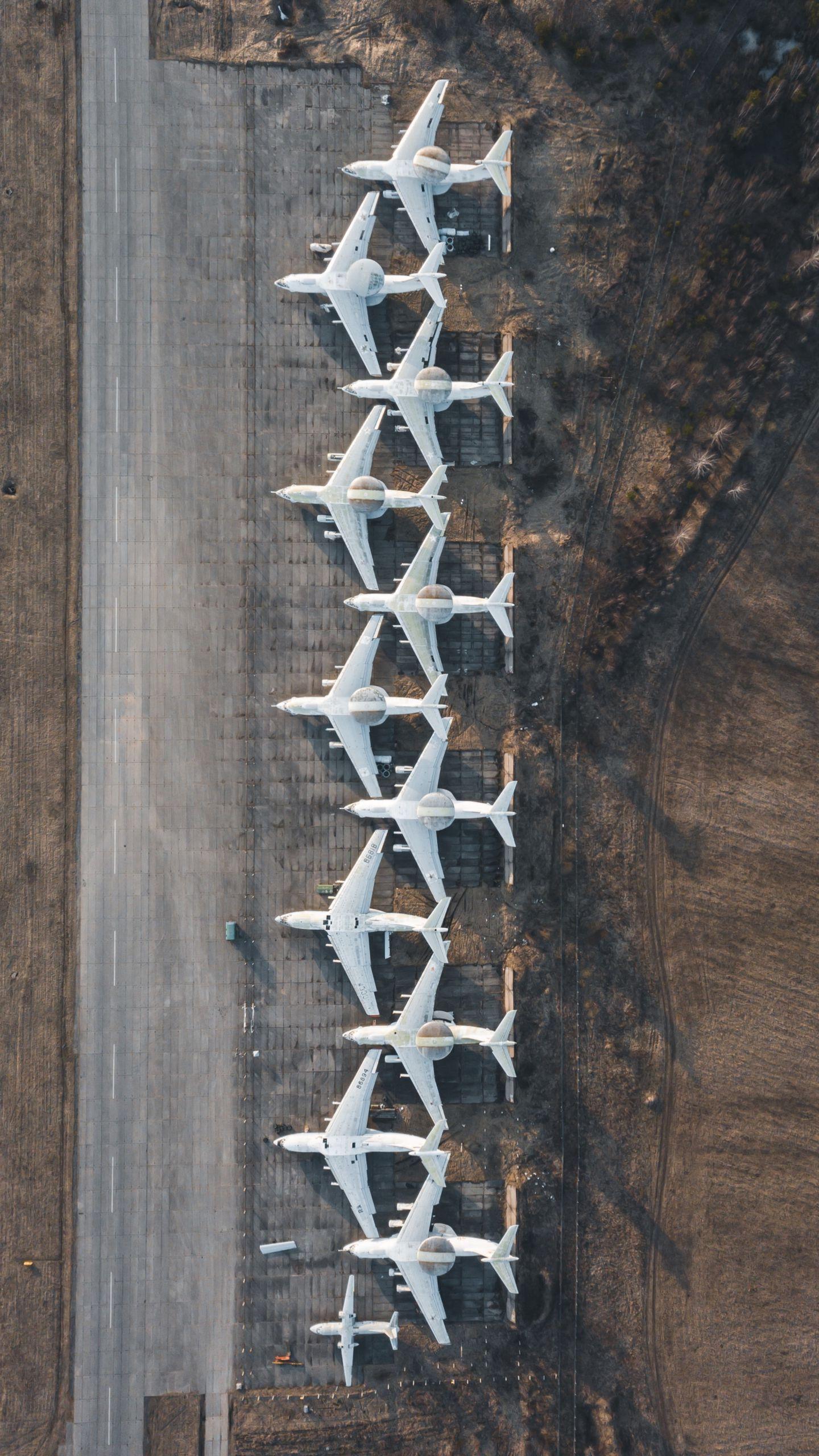 1440x2560 Download wallpaper 1440x2560 aircraft, aerial view, airport qhd samsung galaxy s s edge, note, lg g4 HD background