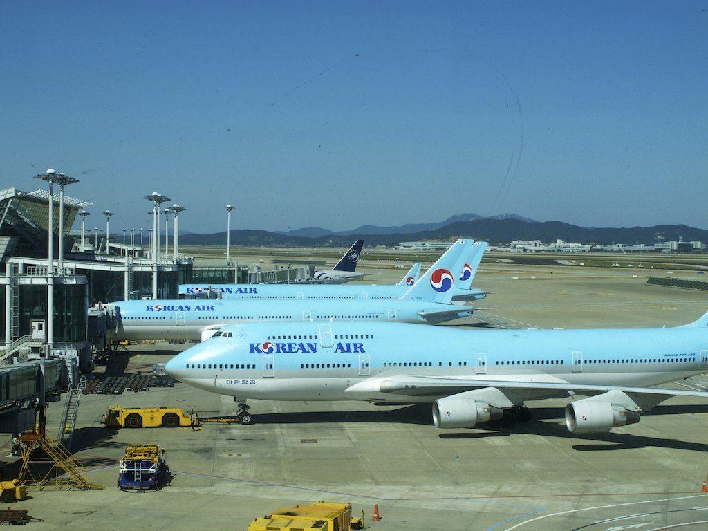 1024x768 at ICN airport. South Korea, Incheon airport: a Korean Air