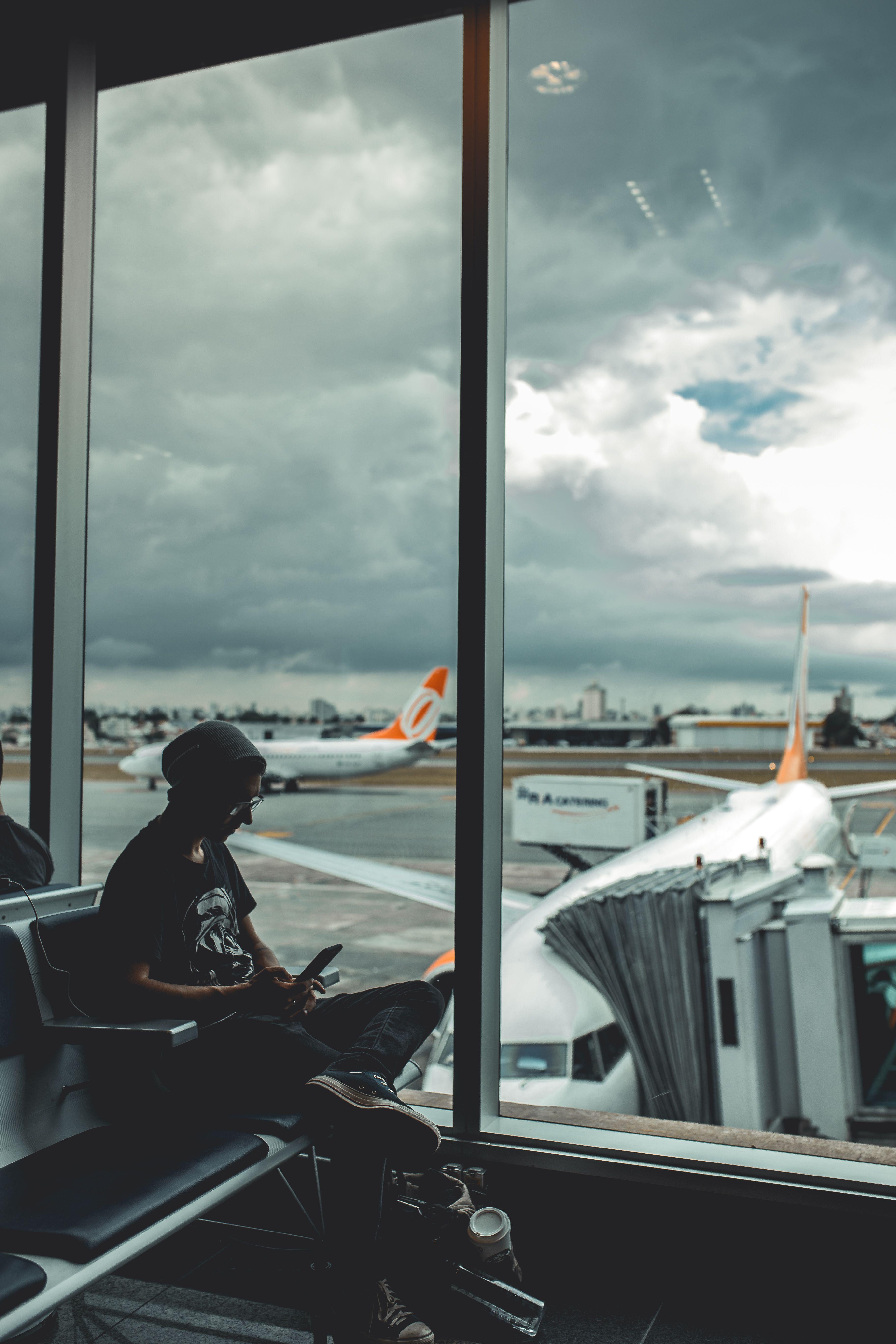 3648x5472 person #window #sitting #indoor #infinityindoor. Airport travel, Long layovers, Travel aesthetic