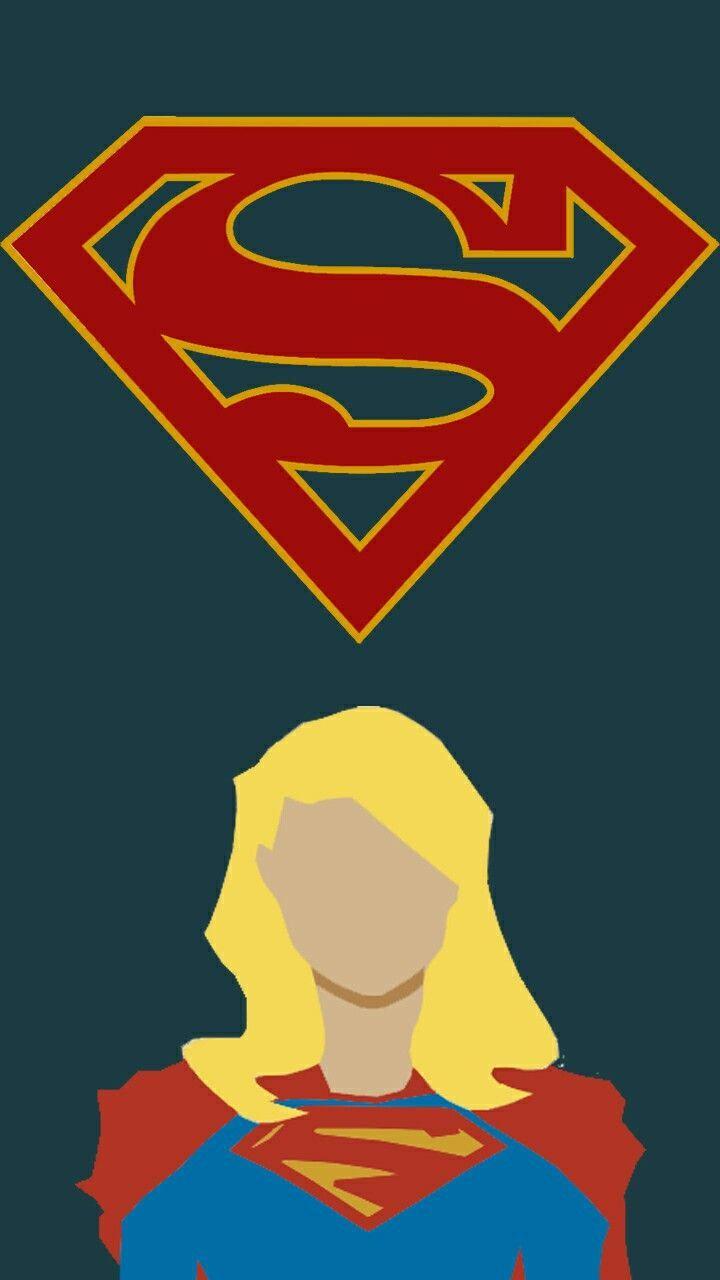 720x1280 Supergirl arte minimalista Creación de. Arte minimalista, Supergirl desenho, Super herói