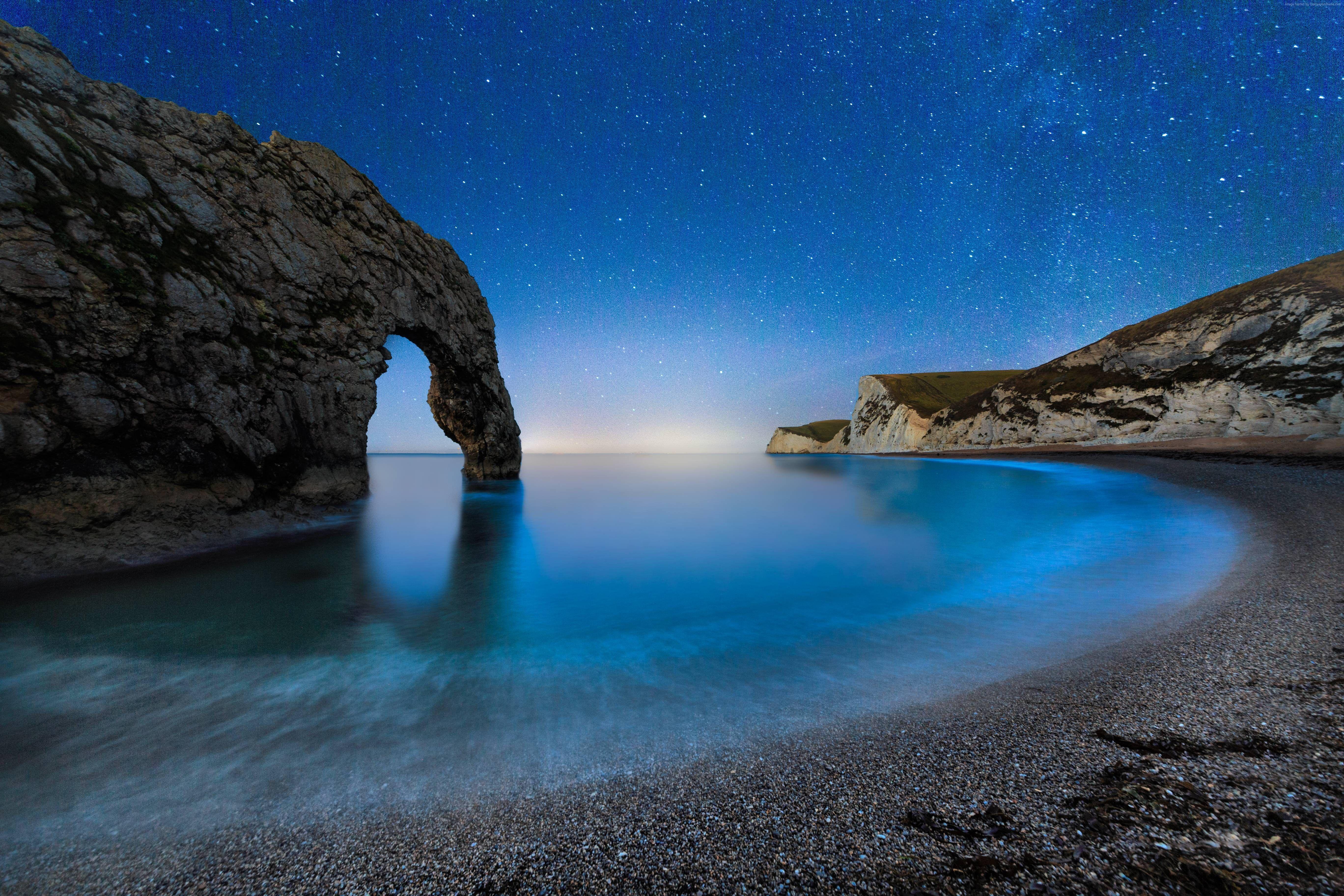 5472x3648 #England, k, #night, #Durdle Door, #stars, k wallpaper, #sea, # beach. Mocah.org HD Desktop Wallpaper