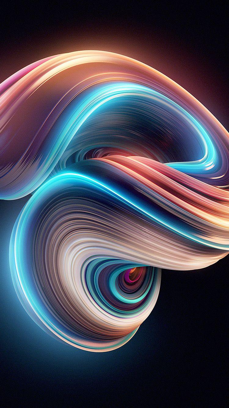 750x1334 Pattern Background Graphic 3D Abstract Wallpaper
