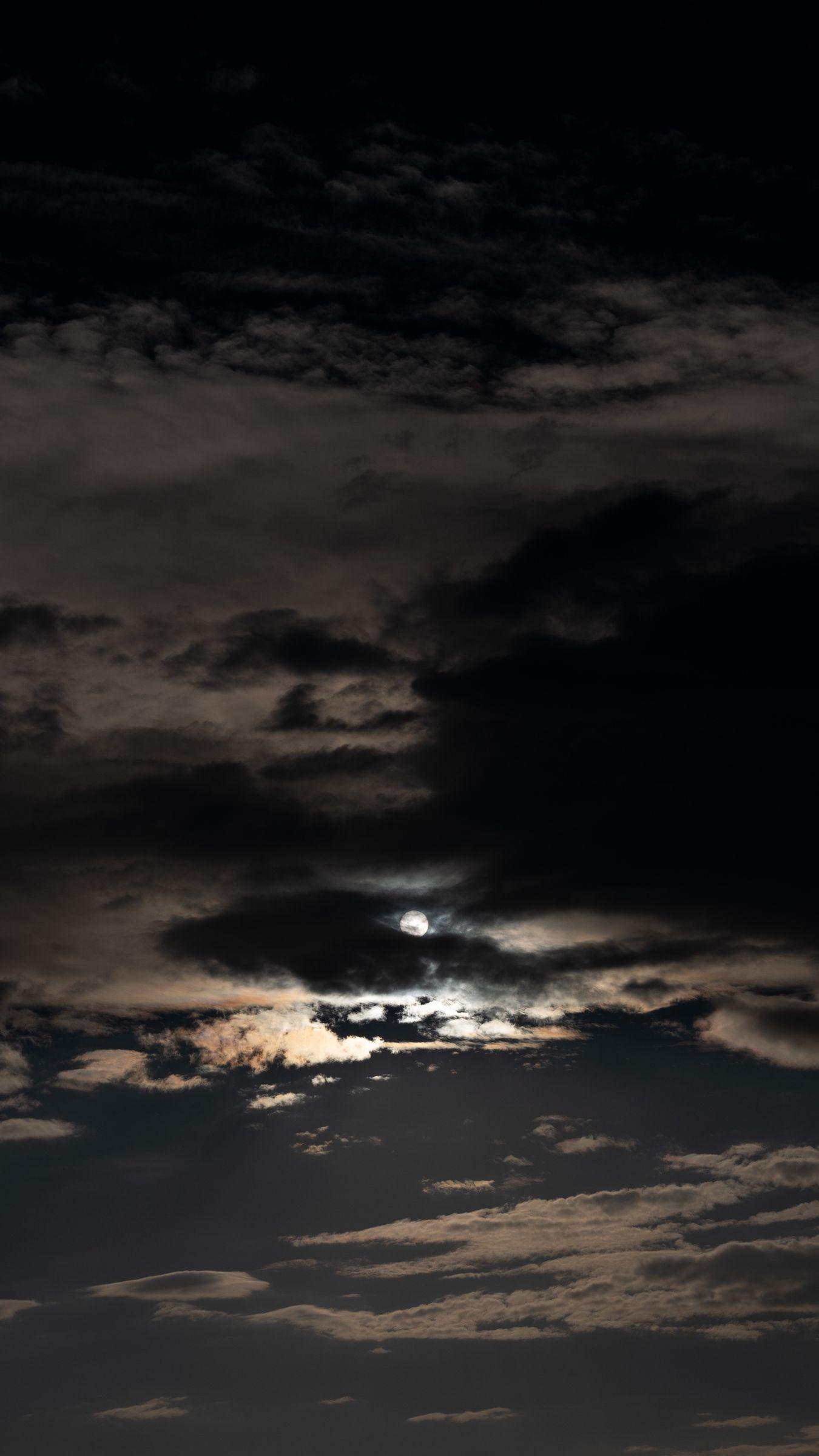 1350x2400 Download wallpaper 1350x2400 sky, clouds, night, moon, dark, night sky iphone 8+/7+/6s+/for parallax HD background