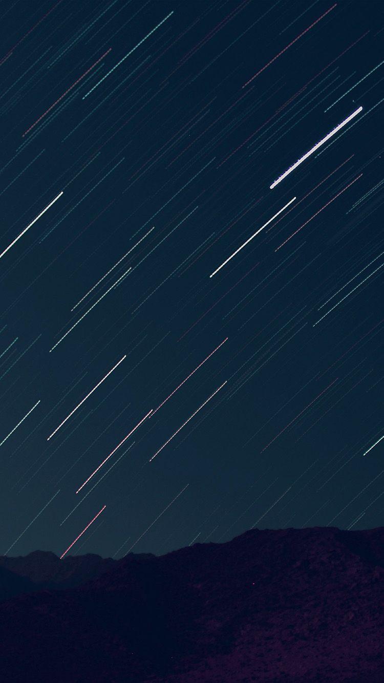 750x1334 iPhone 6 wallpaper. dark night sky star nature green