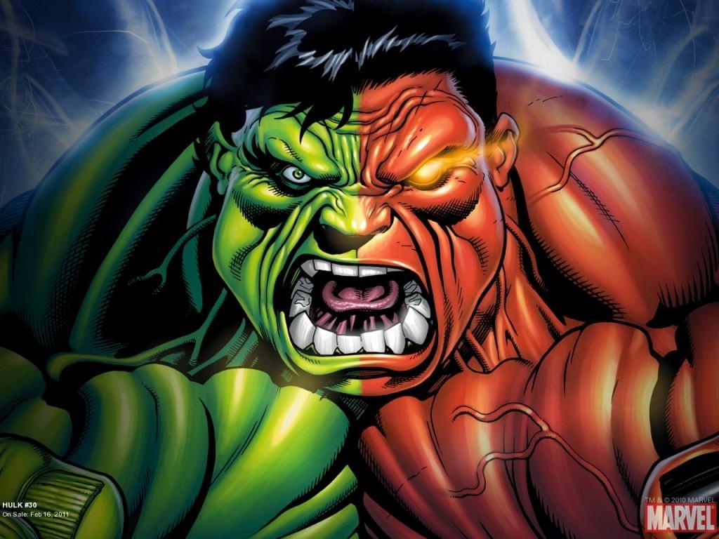 1024x768 Hulk Vs Red Hulk Wallpaper