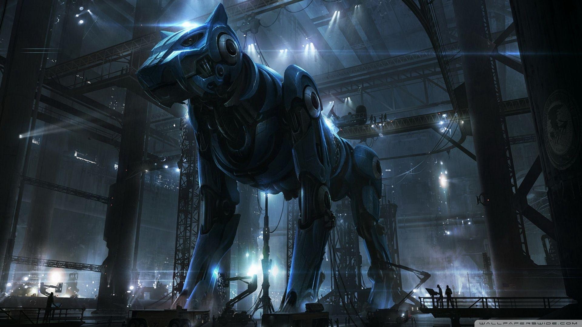 1920x1080 Giant Robot Dog Ultra HD Desktop Background Wallpaper for 4K UHD TV : Tablet