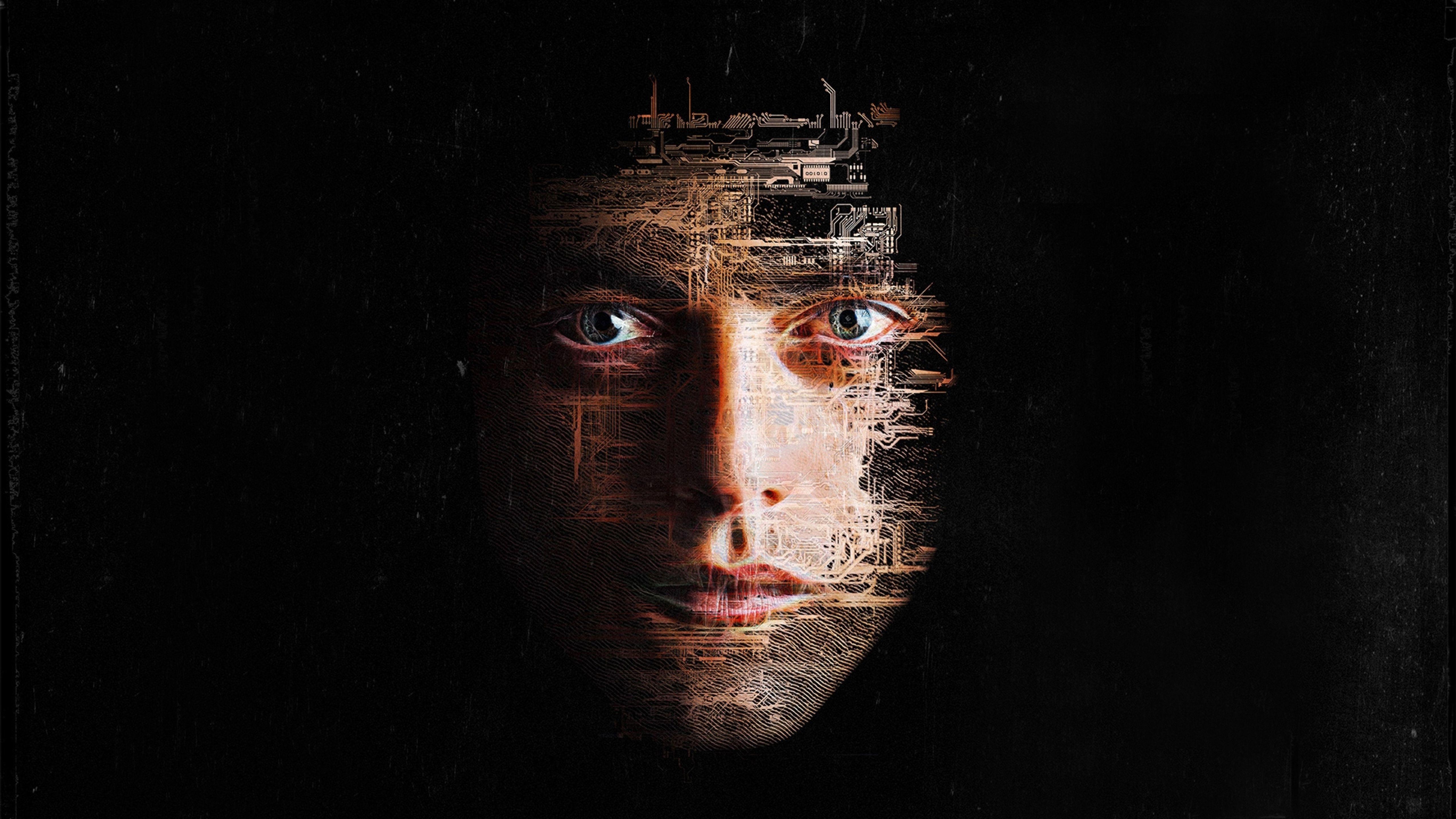 5120x2880 Rami Malek Of Mr. Robot Face Art 5K Wallpaper, HD TV Series 4K Wallpaper, Image, Photo and Background