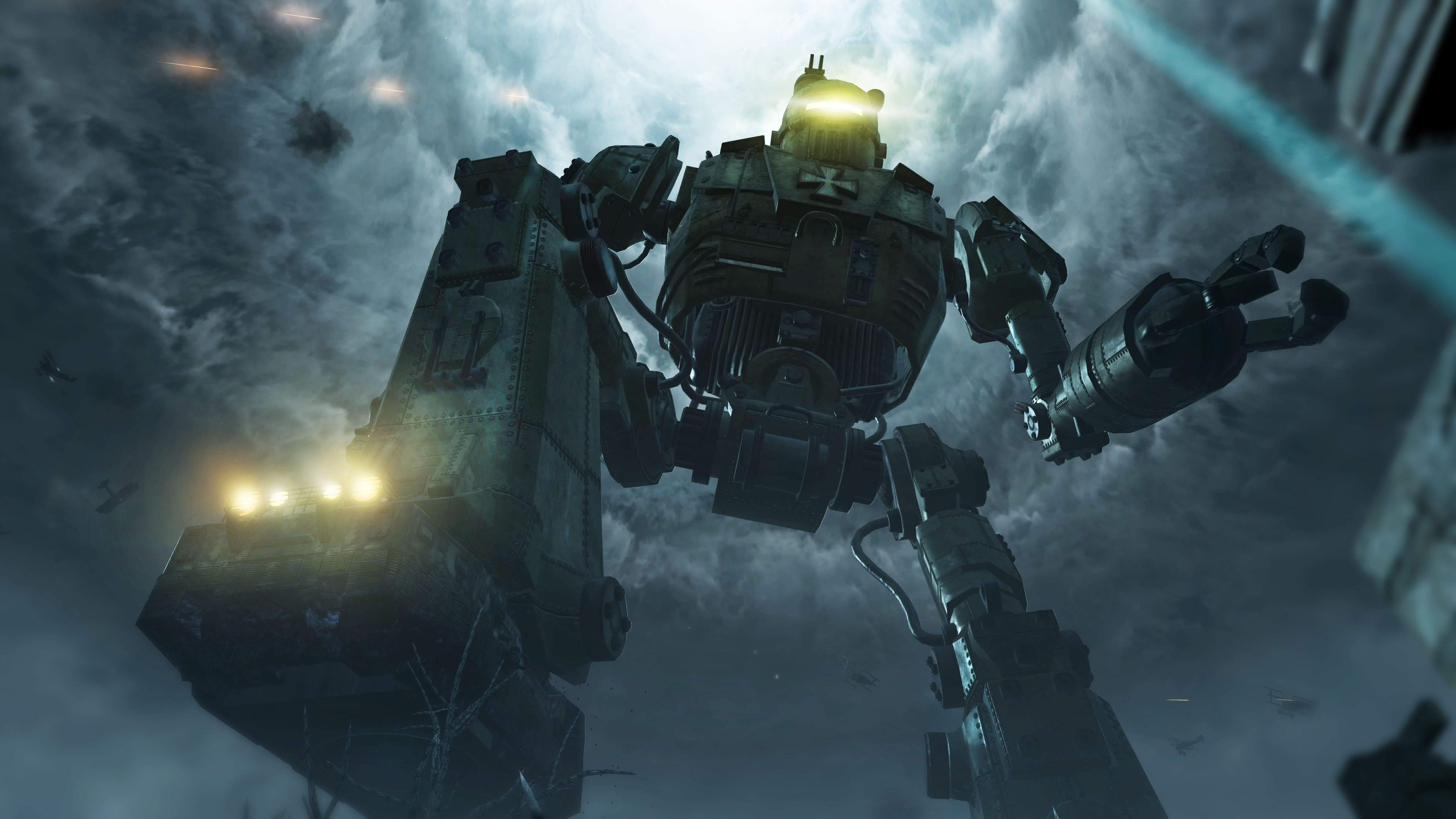 5120x2880 Giant Robot Wallpaper