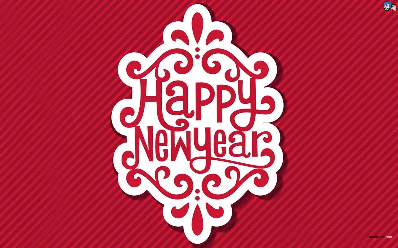 1280x800 Kawaii New Year Wallpaper