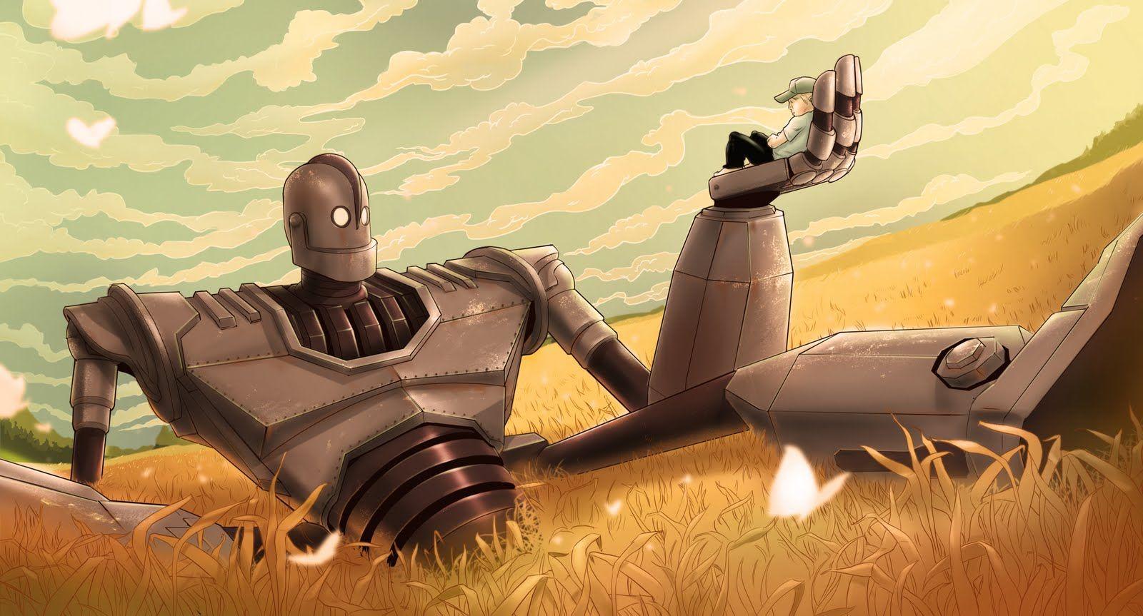 1600x863 The Iron Giant (1999). The iron giant, Robots artworks, Robot wallpaper