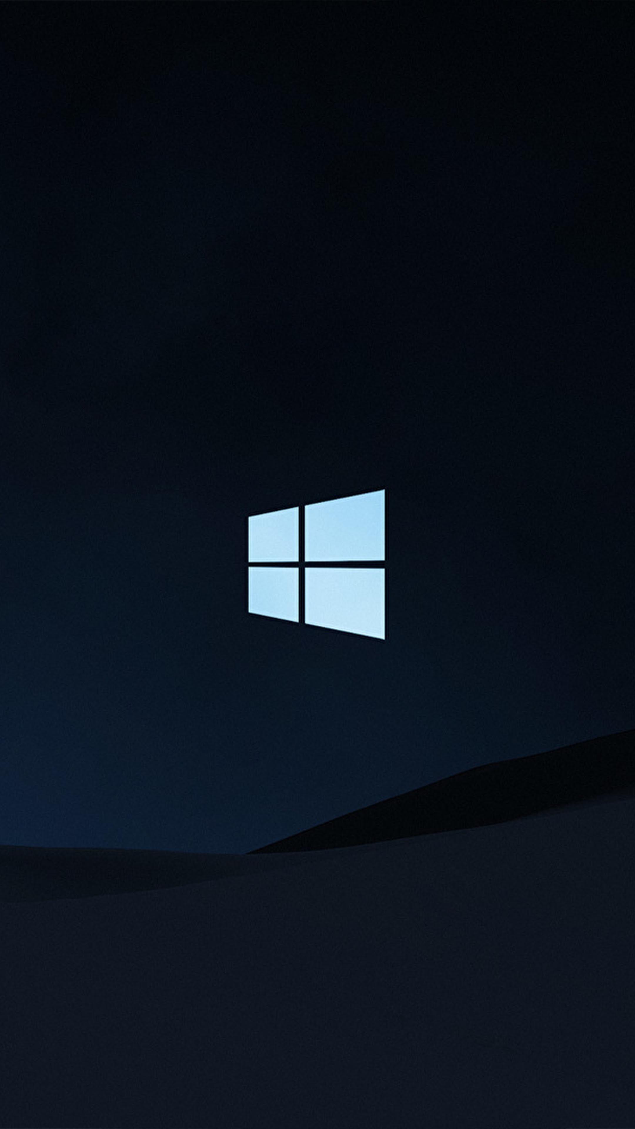 2160x3840 Windows 10 Logo Dark Background 4K Ultra HD Mobile Wallpaper