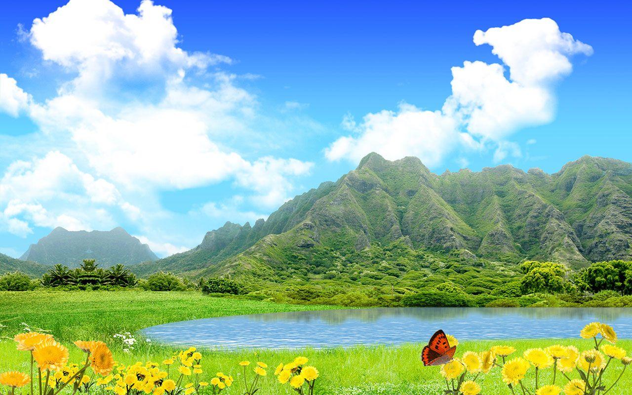 1280x800 Free download Summer fairy tale landscape wallpaper 5 Landscape Wallpaper [1280x800] for your Desktop, Mobile & Tablet. Explore Summer Landscape Wallpaper. Summer HD Wallpaper, Beautiful Summer Picture Wallpaper, Summer