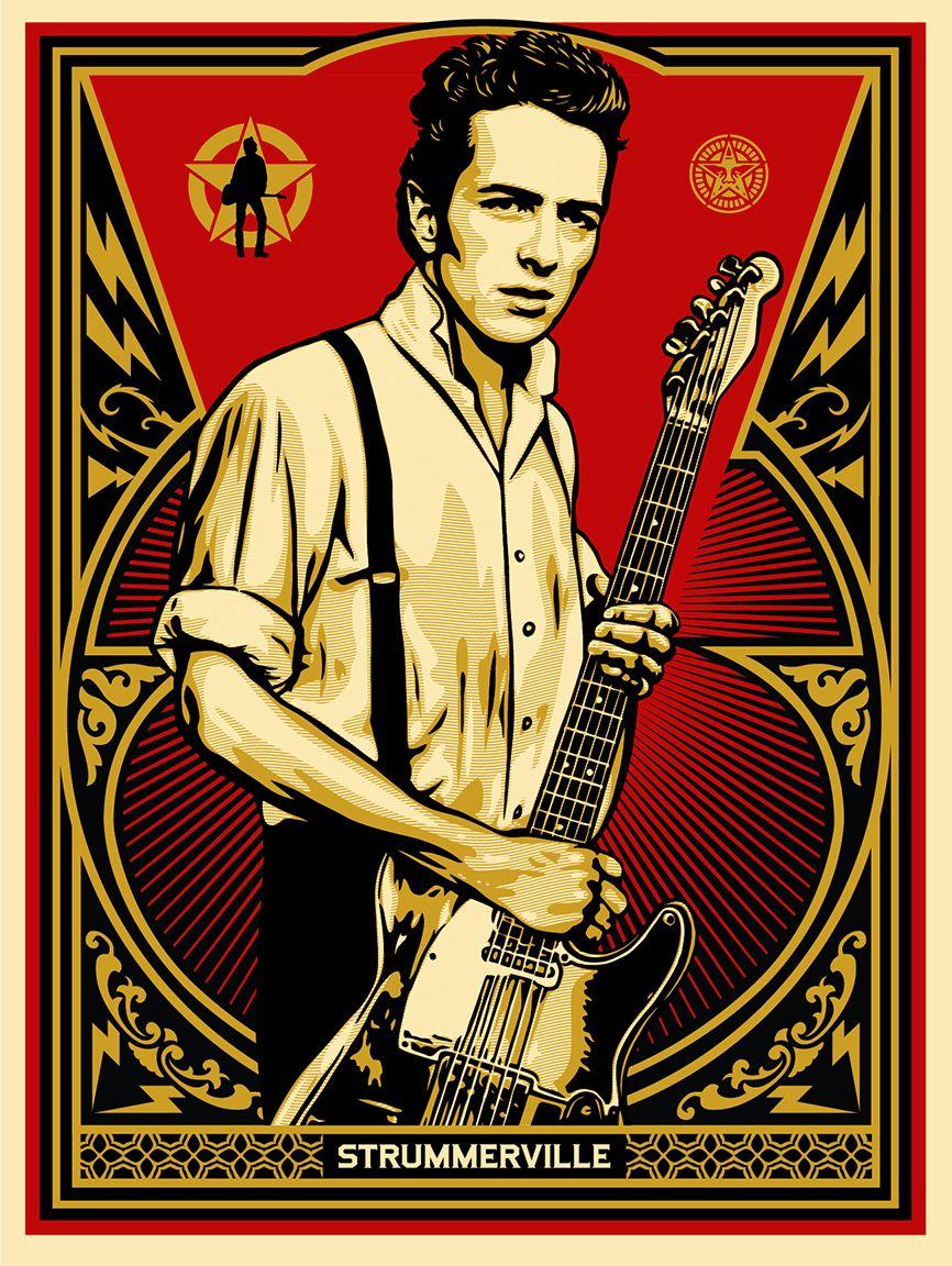 866x1152 Strummerville Screenprint by Obey (Shepard Fairey)