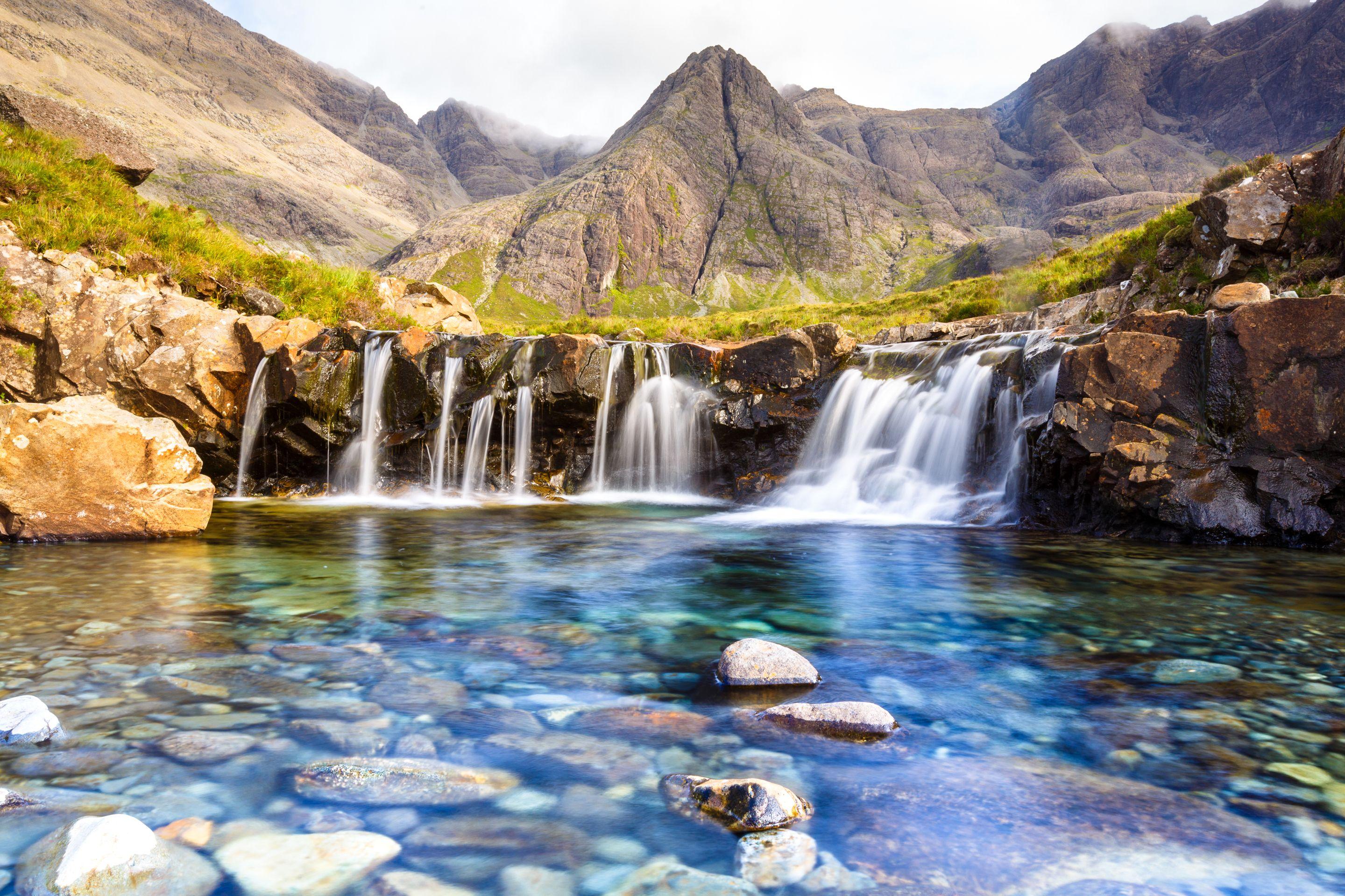 2880x1920 #Waterfall, #Scotland, #Fairy Pools, #Isle of Skye. Mocah.org HD Desktop Wallpaper