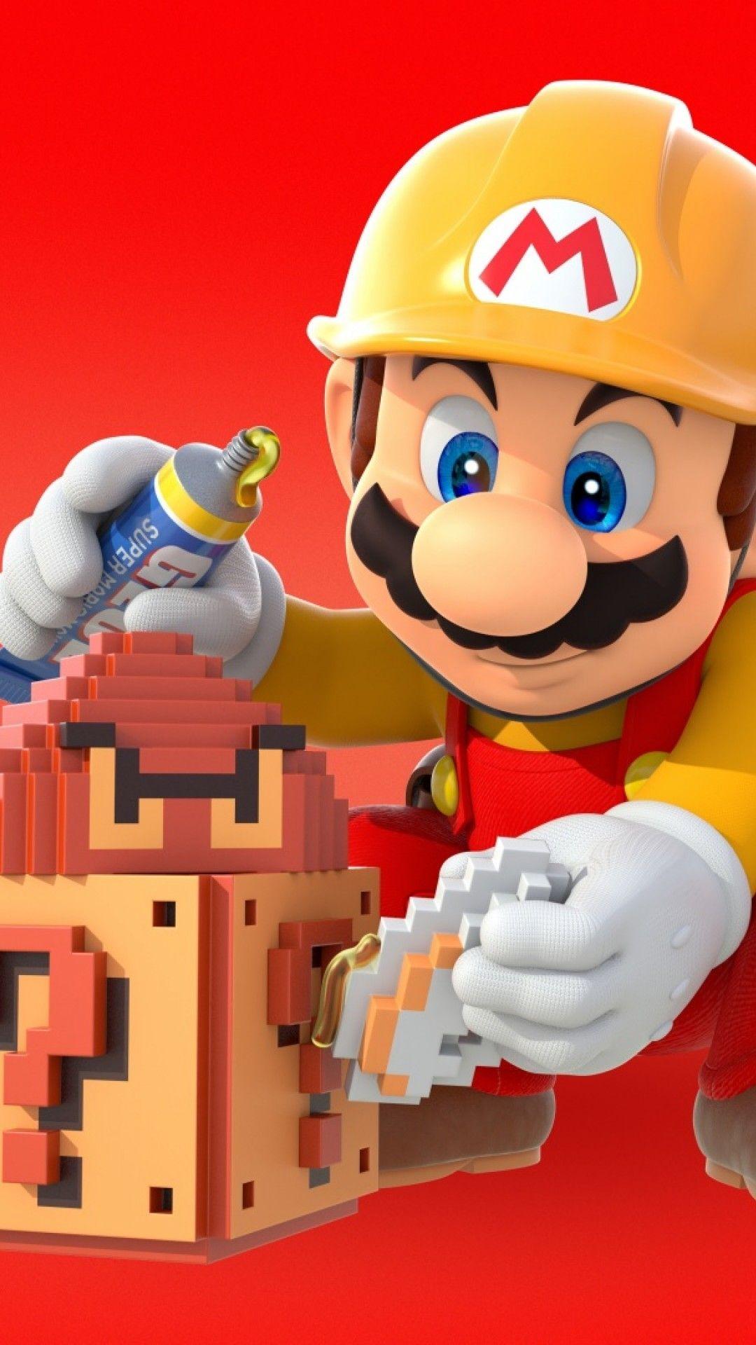 1080x1920 Wallpaper Of Mario