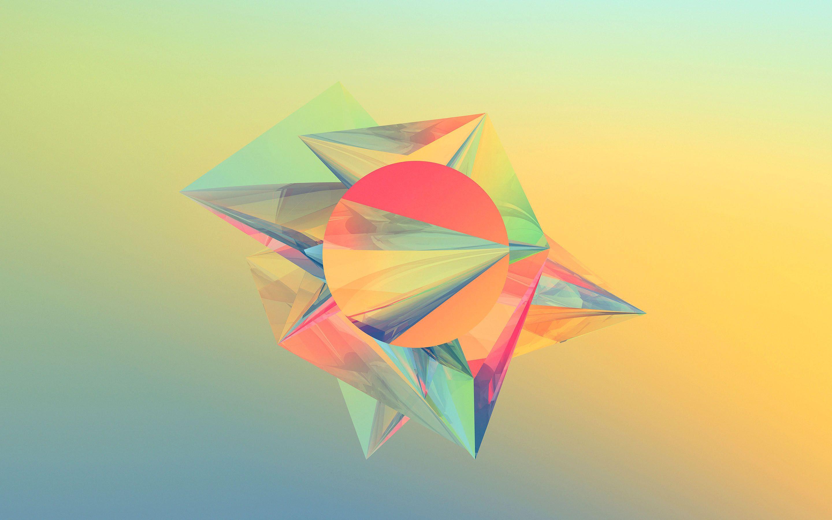 2880x1800 Simple Shapes Wallpaper