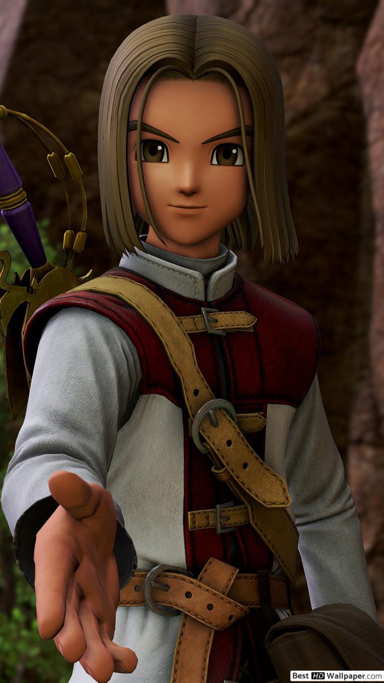 750x1334 Hero of Dragon Quest XI HD wallpaper download