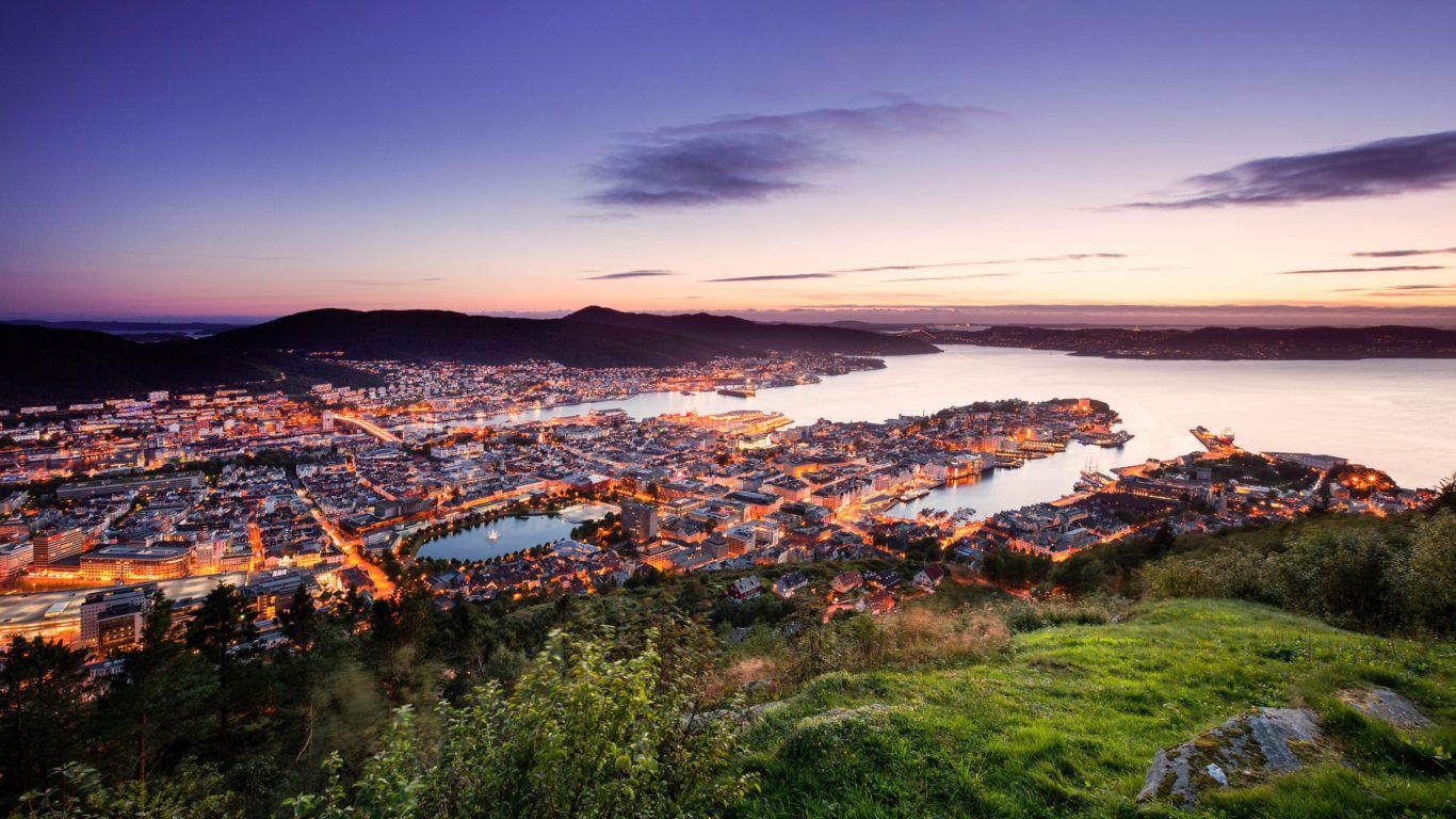 1366x768 Bergen Norway One Of The Most Beautiful Countries In The World The Magnificent Fjords Mountains Cities And Beautiful Landscapes Ultra HD Wallpaper For Desktop :