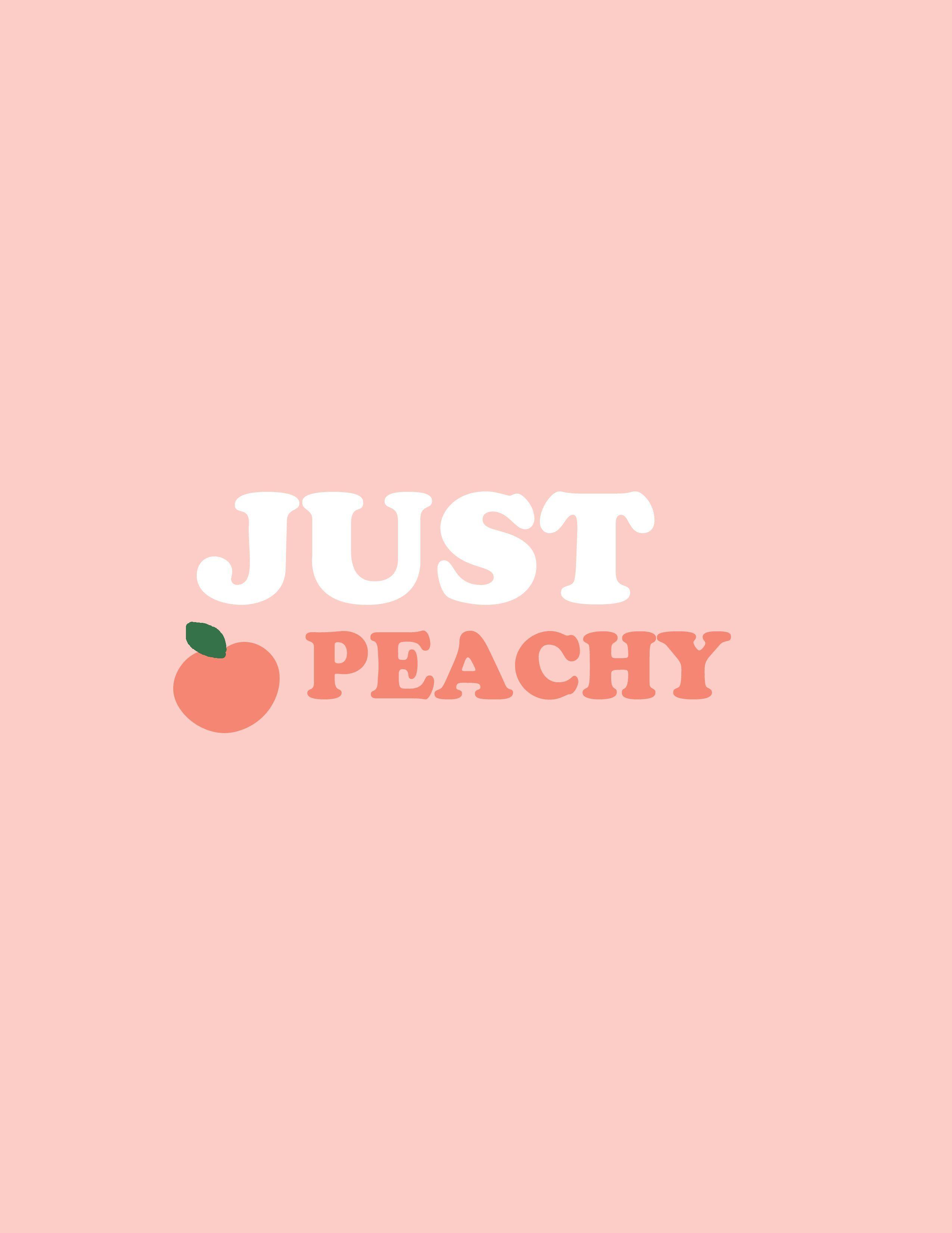 2550x3300 Juste Peachy imprimable. Aesthetic pastel wallpaper, Peach aesthetic, Just peachy