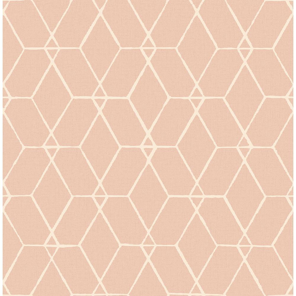 1000x1000 A Street Osterlen Light Pink Trellis Light Pink Wallpaper Sample 2889 25250SAM Home Depot