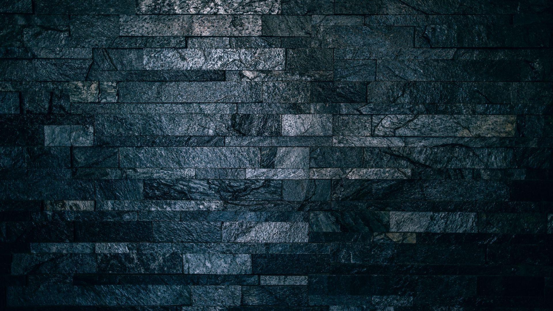 1920x1080 Download wallpaper 1920x1080 wall, bricks, tile, dark, ribbed full hd, hdtv, fhd, 1080p HD background