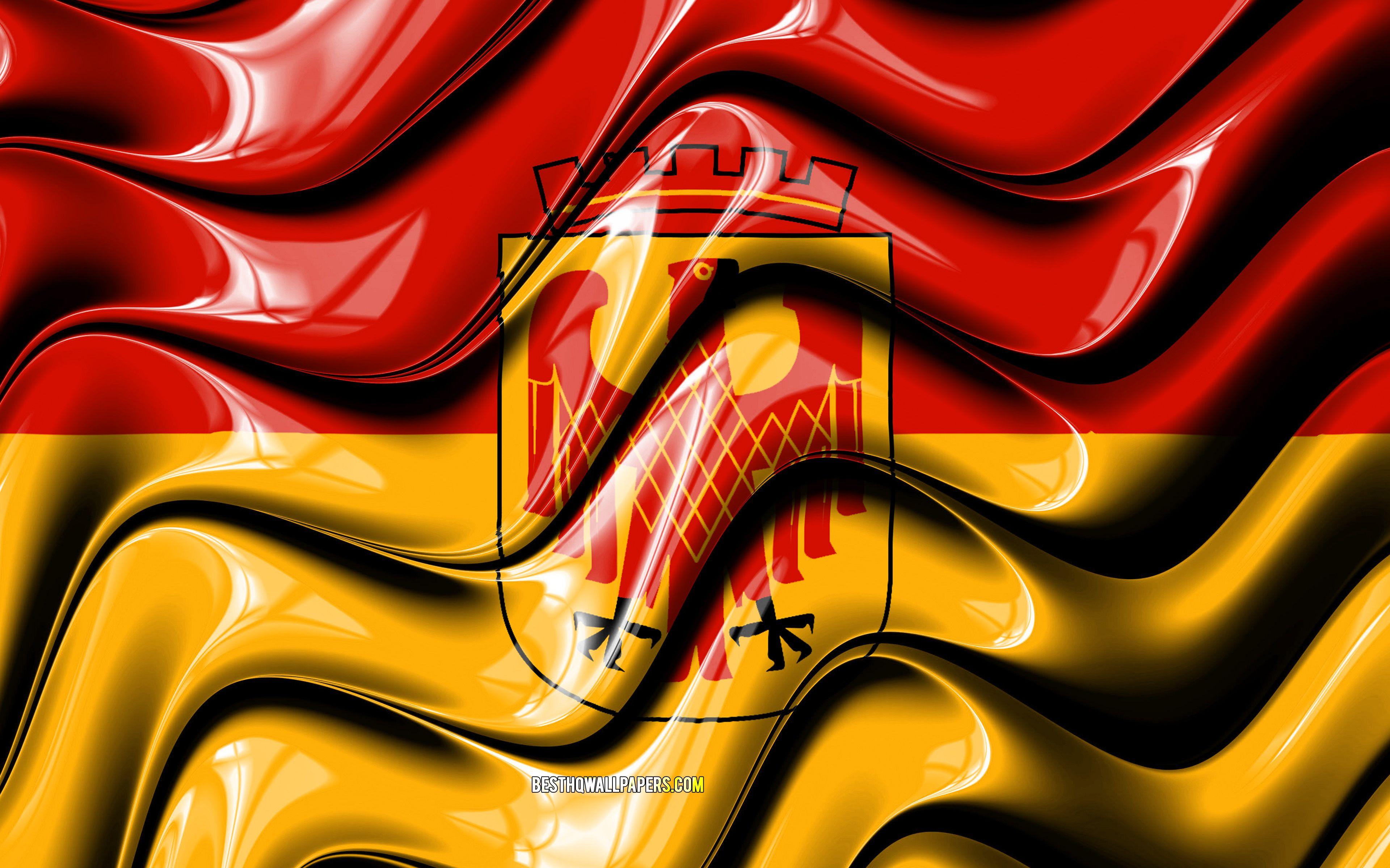 3840x2400 Download wallpaper Potsdam Flag, 4k, Cities of Germany, Europe, Flag of Potsdam, 3D art, Potsdam, German cities, Potsdam 3D flag, Germany for desktop with resolution 3840x2400. High Quality HD picture wallpaper