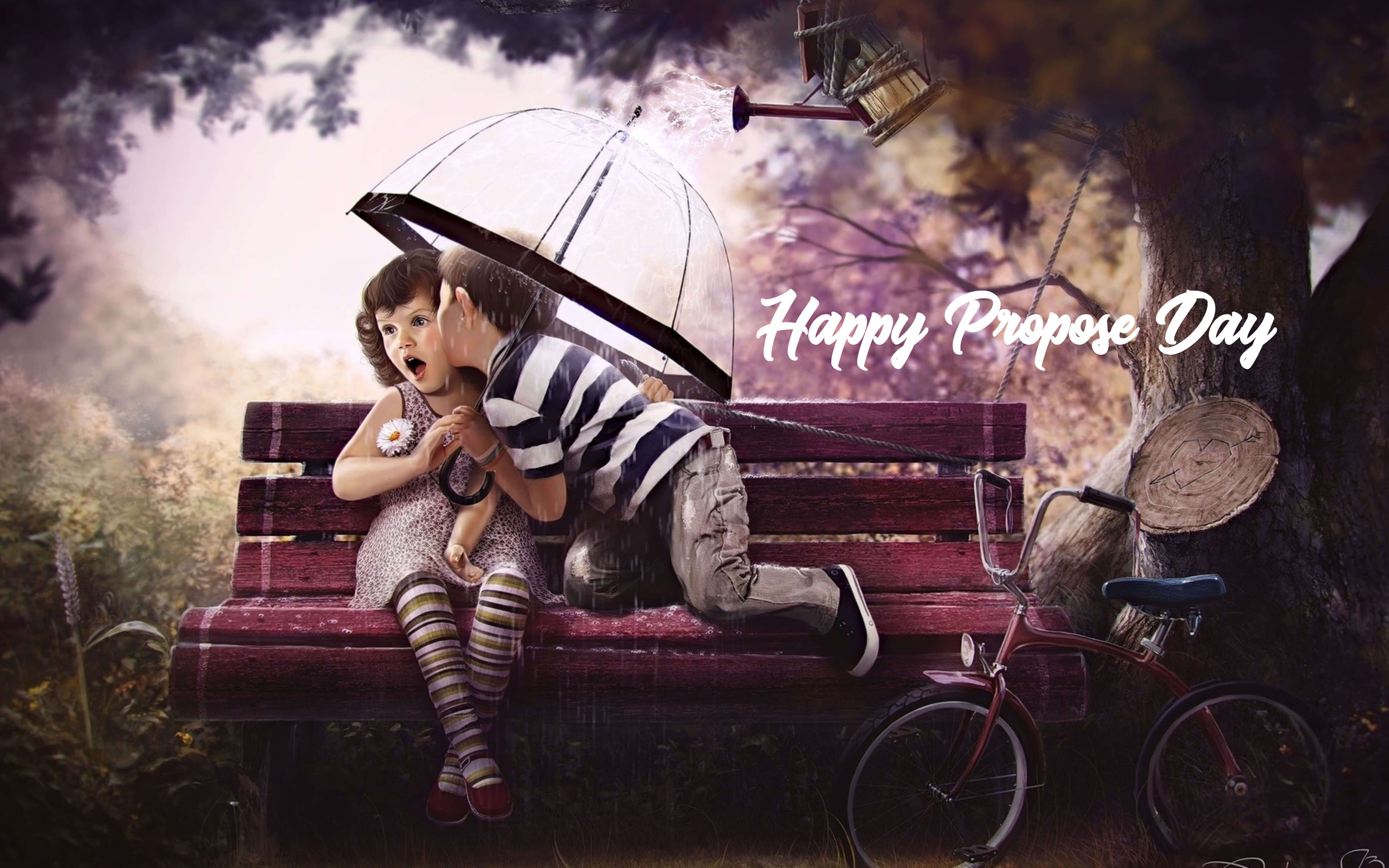 5120x3200 Happy Propose Day Young Love February 8th Desktop Background HD Wallpaper