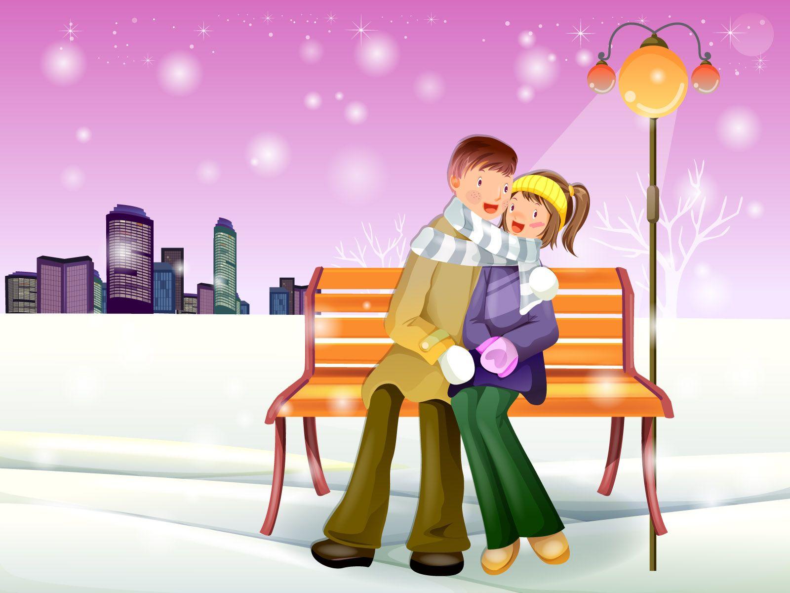 1600x1200 Romantic Winter wallpaper. Romantic Winter