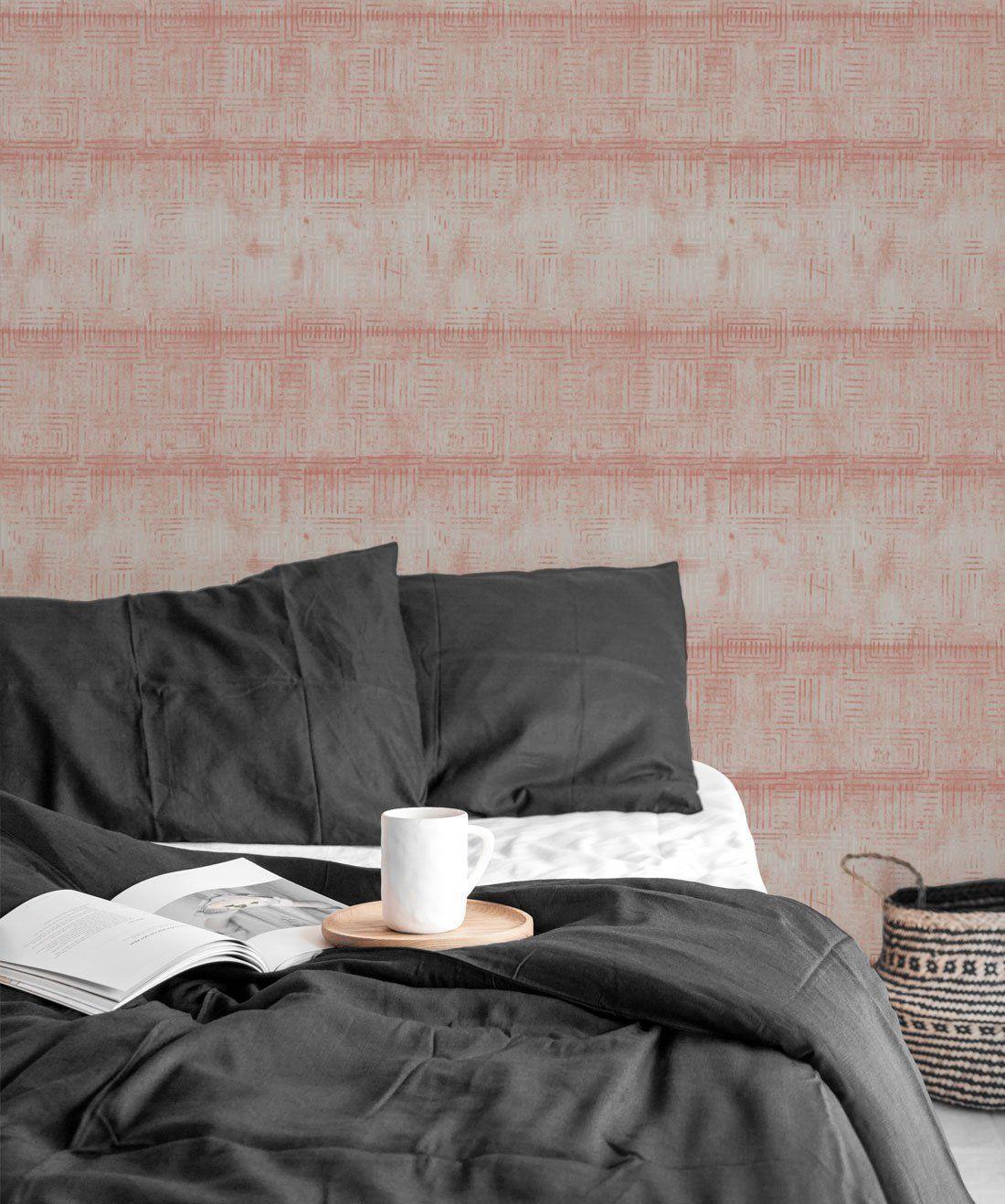 1100x1318 Layered Boho Wallpaper in Soft from the Wallpaper Republic Collection