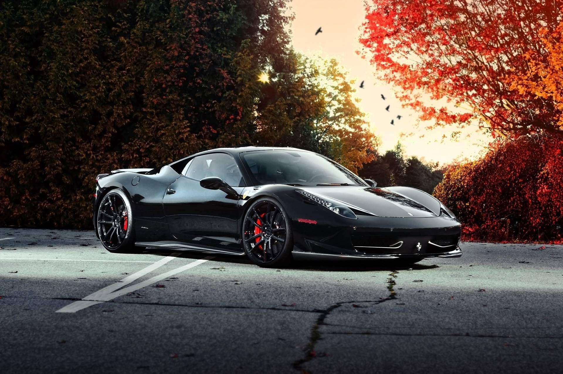 Black Ferrari Car Wallpaper