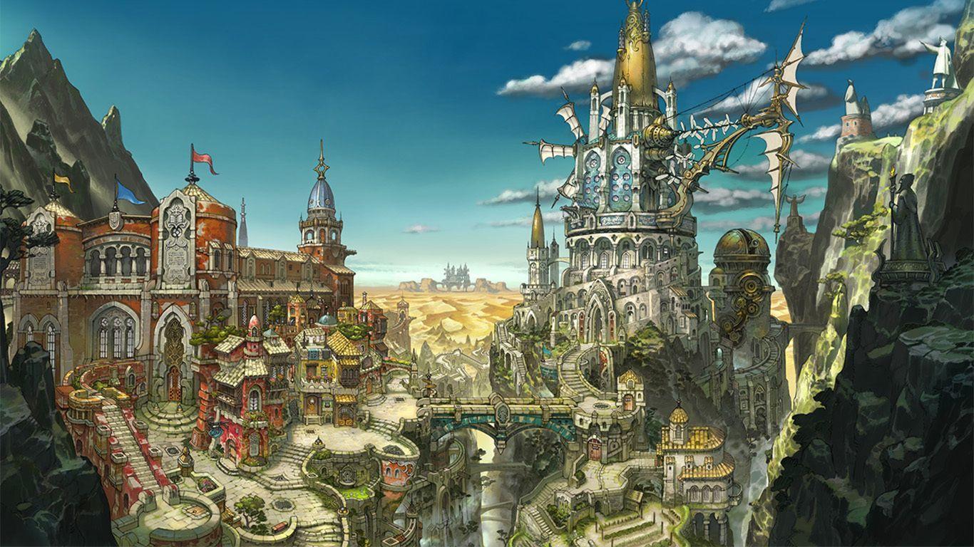 1366x768 bravely default. Environment concept art, Game concept art, Environmental art