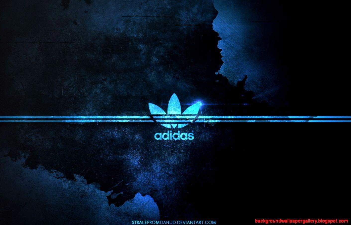 blue adidas logo