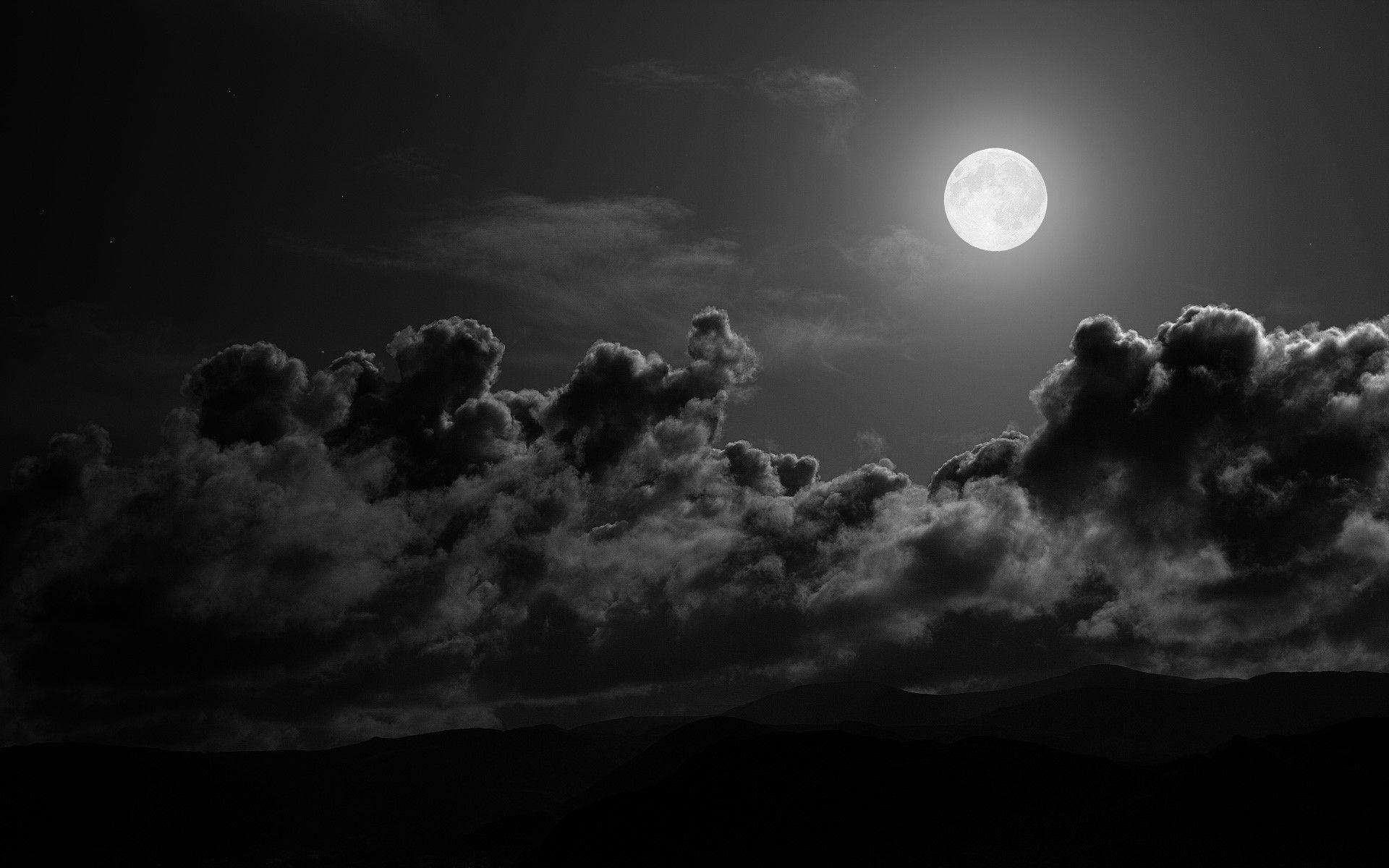 1920x1200 Black Cloud Background