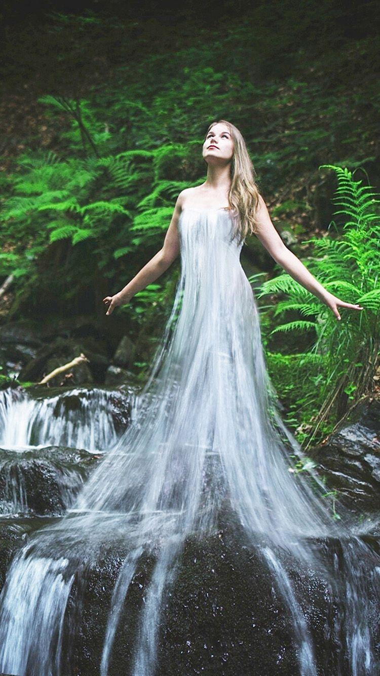 750x1334 Stream of water and girl iPhone 7 Wallpaper. HD iPhone 7 Wallpaper
