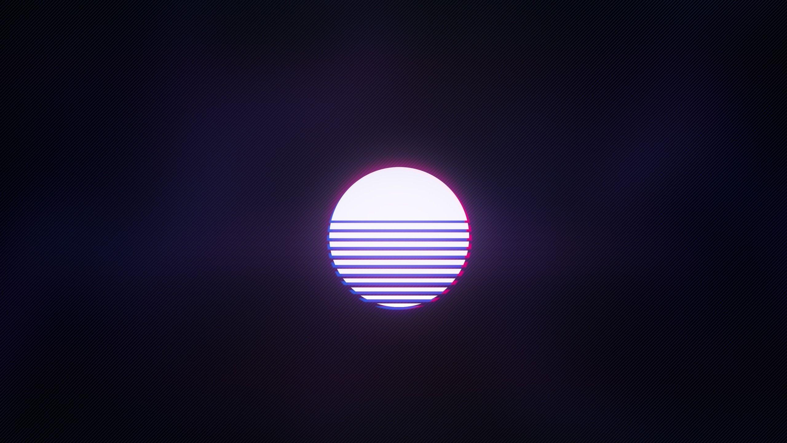 2560x1440 Download 2560x1440 Sun, Retro Wave, Synthwave, Music Wallpaper for iMac 27 inch