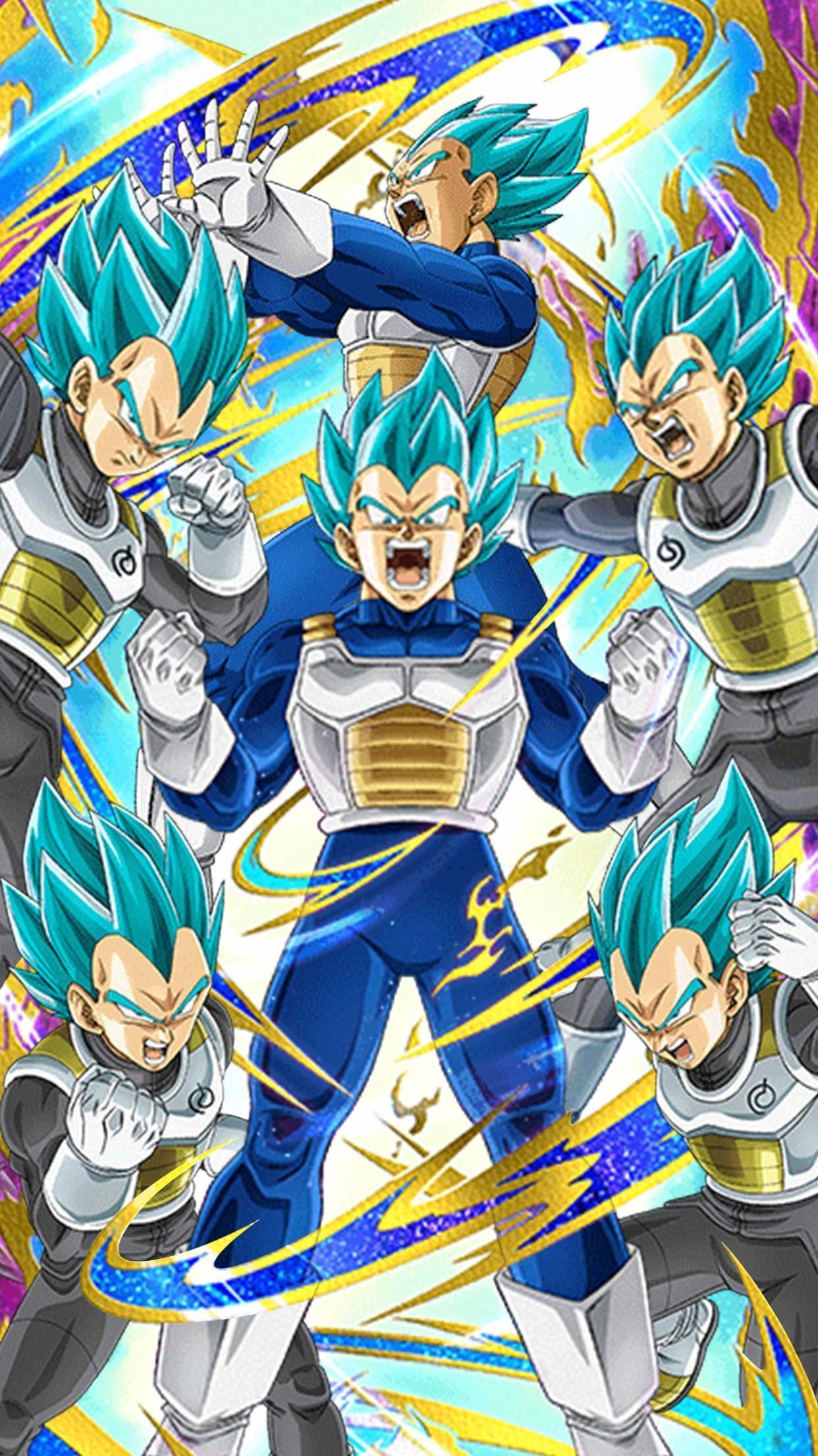 1242x2208 Goku And Vegeta Ssb Wallpaper