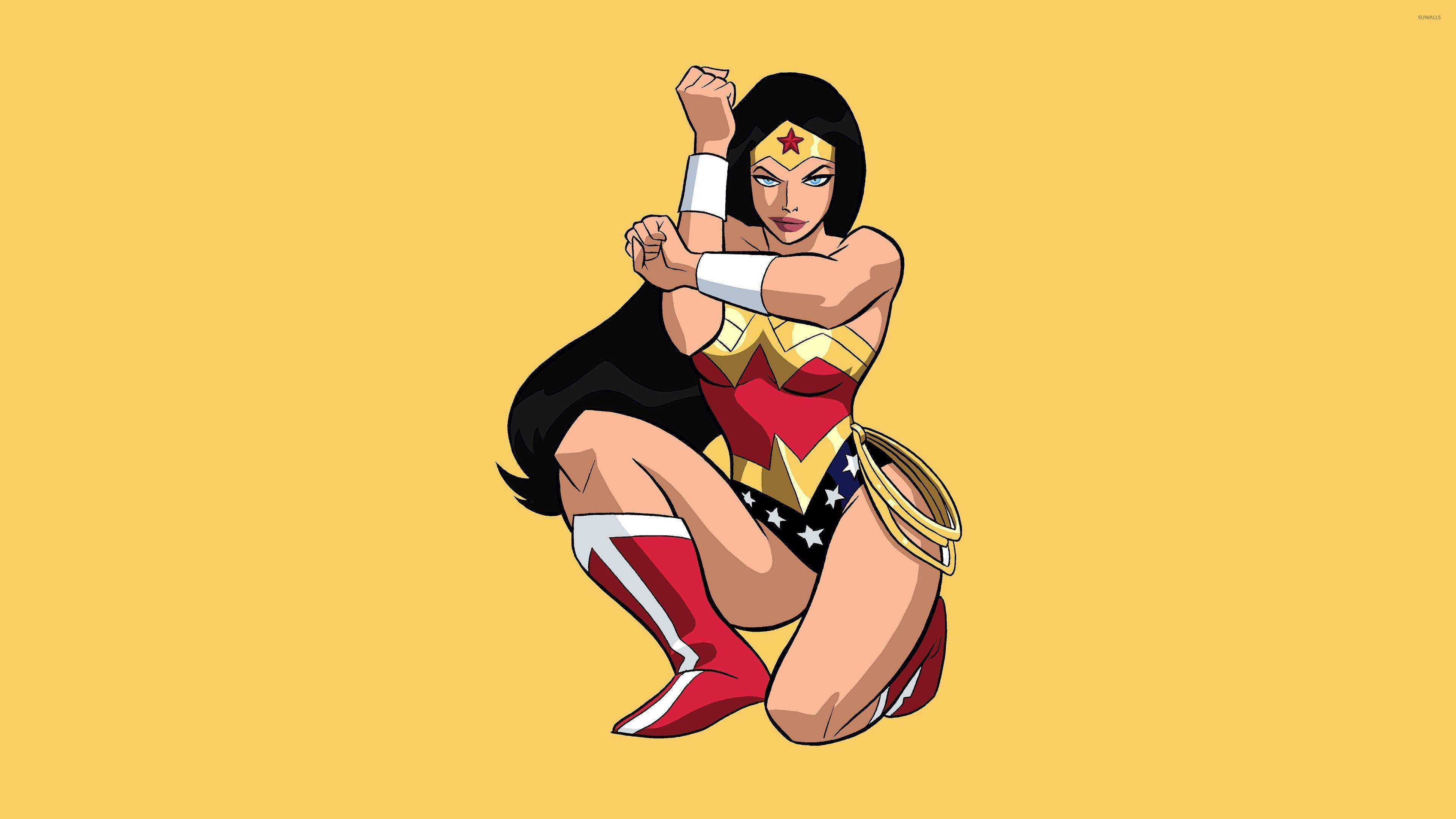 3840x2160 Wonder Woman protecting herself wallpaper wallpaper