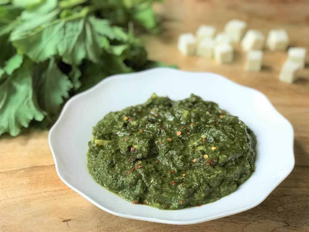 1024x768 Palak Paneer With Feta Cheese, Download Wallpaper