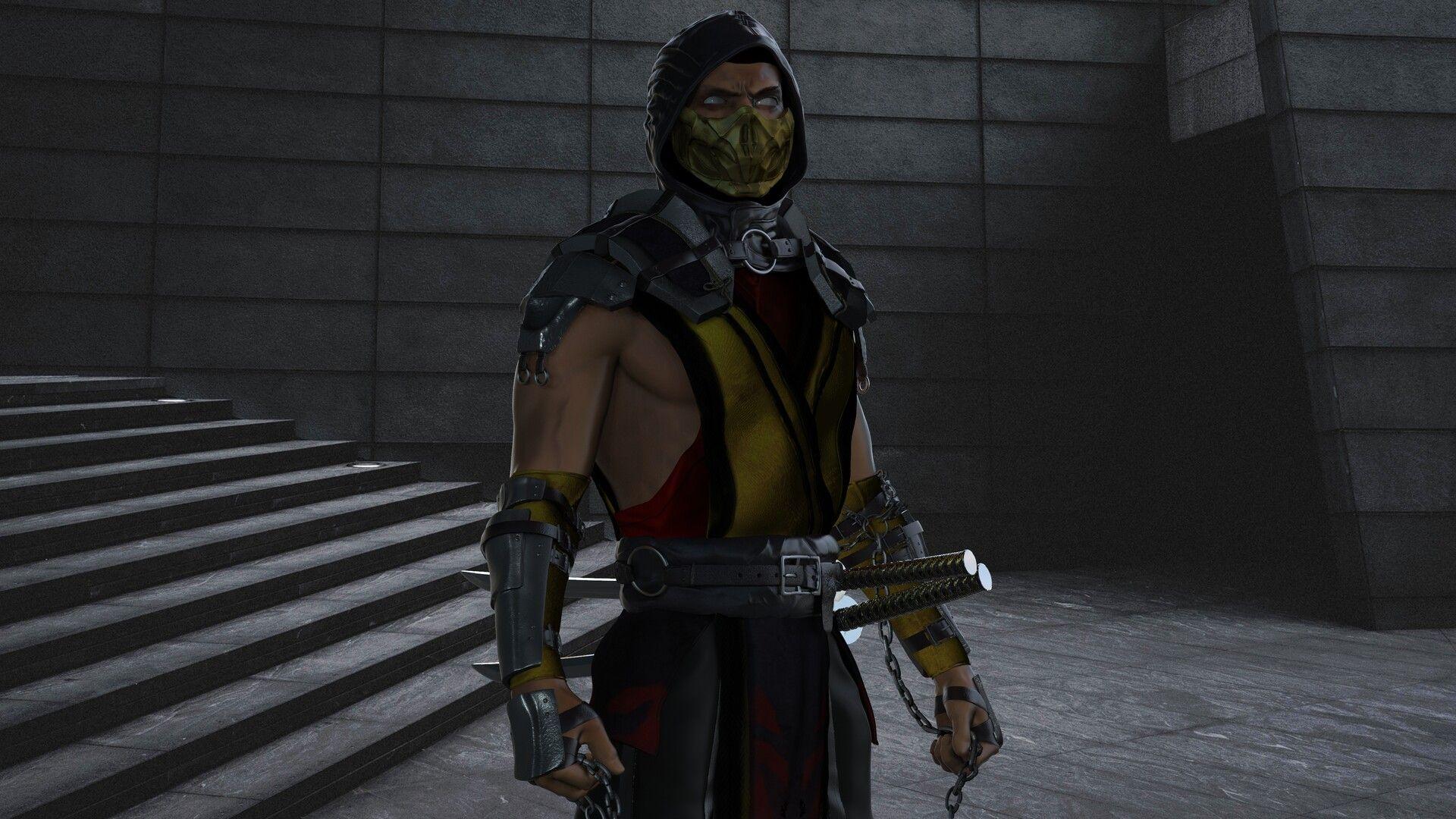 1920x1080 Scorpion 3D Model Kombat ( MK 11 ), Andrew Smuklauski