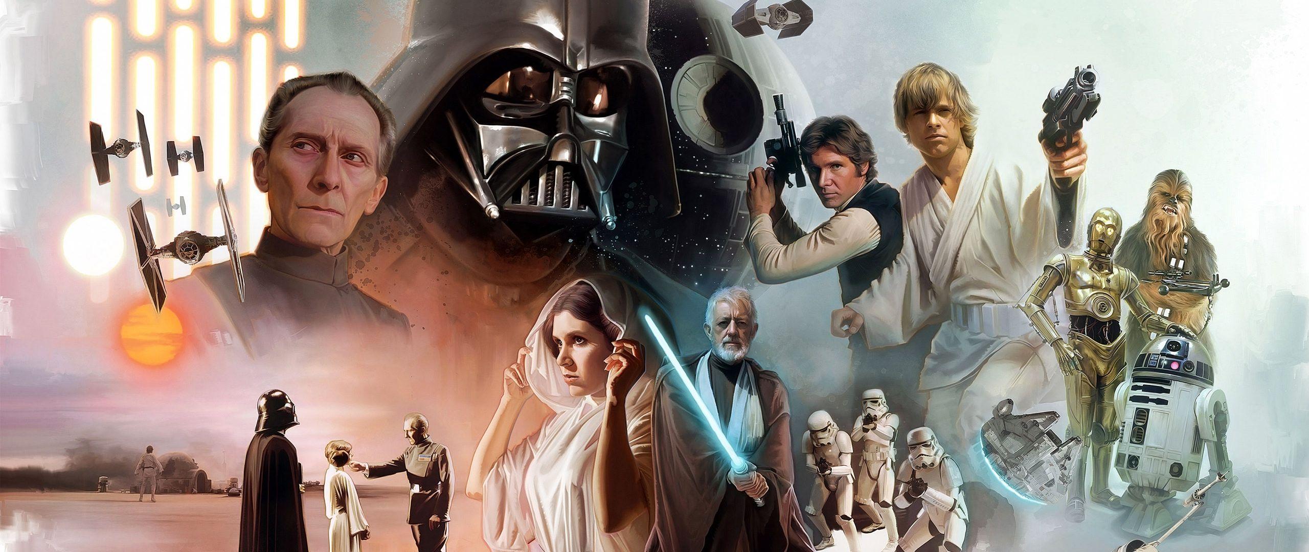 2560x1080 Download 2560x1080 Star Wars, Digital Art Wallpaper
